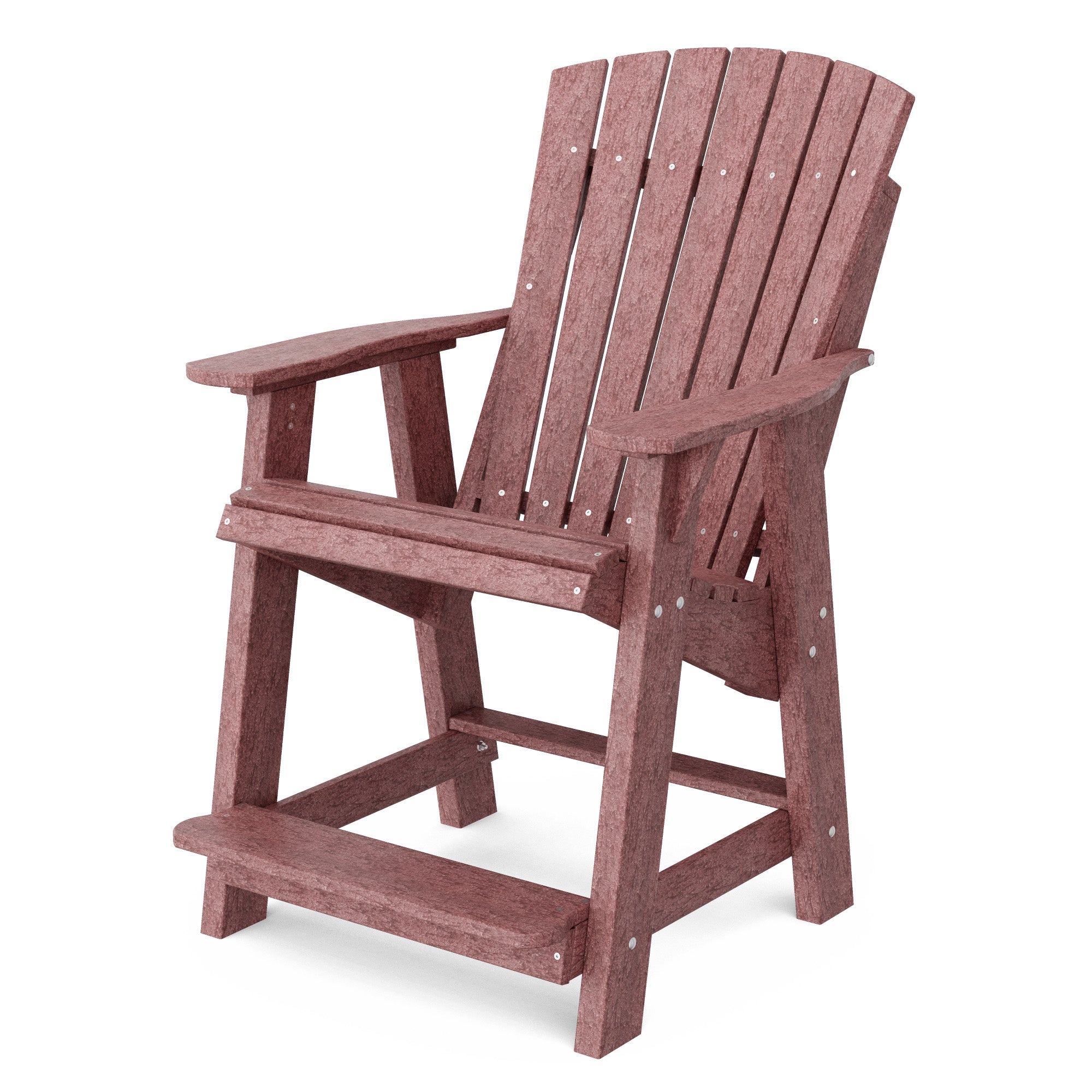Premium Heritage High Adirondack Chair - Solid Wood Outdoor Patio Furniture for Garden, Deck, Poolside & Backyard Relaxation