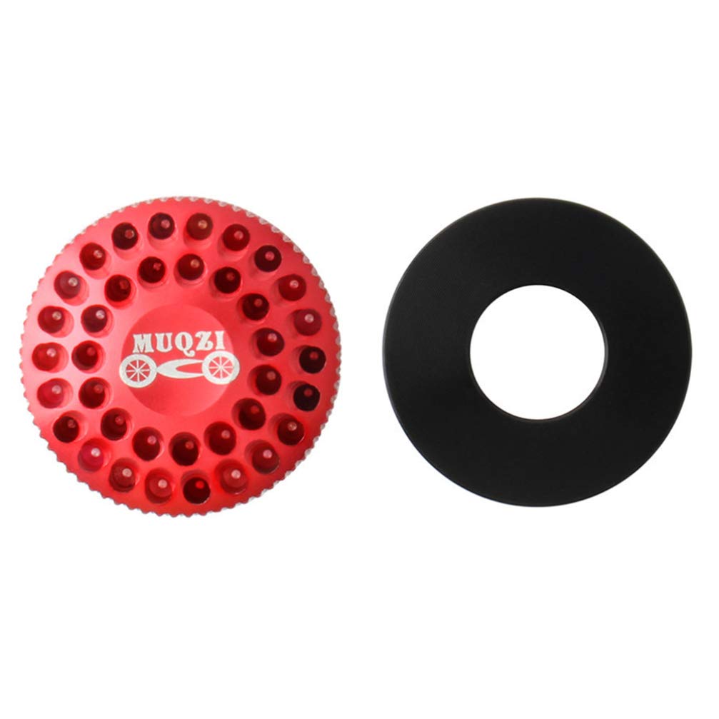 BESPORTBLE Aluminum Bicycle Headset Cap - Mountain Bike Stem Cover for Road & MTB Cycling Accessories (Black) | Durable Top Cap for Bike Handlebar Protection & Style Upgrade