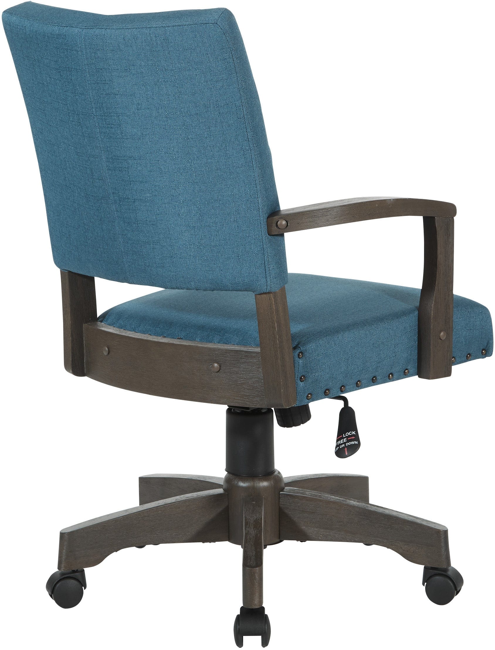 Office Star Santina Bankers Chair [111AG] - Ergonomic Swivel Office Chair with Adjustable Height for Home & Business Workspaces