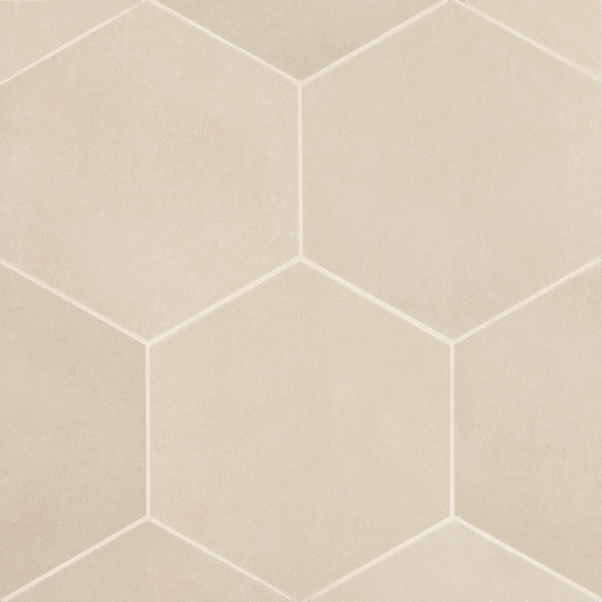 Makoto Matte Hexagon Porcelain Tile 11.5 x 10 Inches - Tatami Beige (18-Pack, 10.76 Square Feet) - Perfect for Kitchen Backsplash, Bathroom Flooring & Modern Interior Design