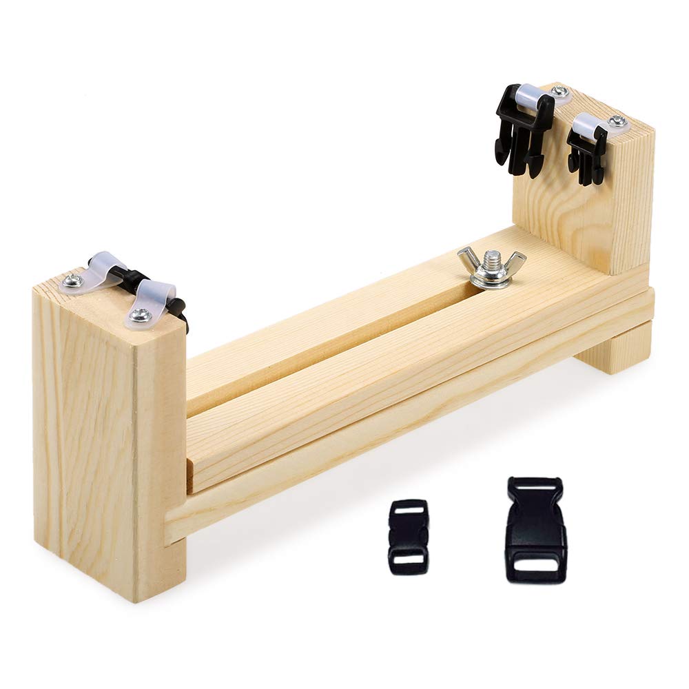 Lixada Wooden Paracord Bracelet Jig Tool Kit - DIY Braiding & Weaving Kit for Survival Wristbands, Outdoor Gear Making, and Knitting Projects - Perfect for Camping, Hiking, and Emergency Preparedness