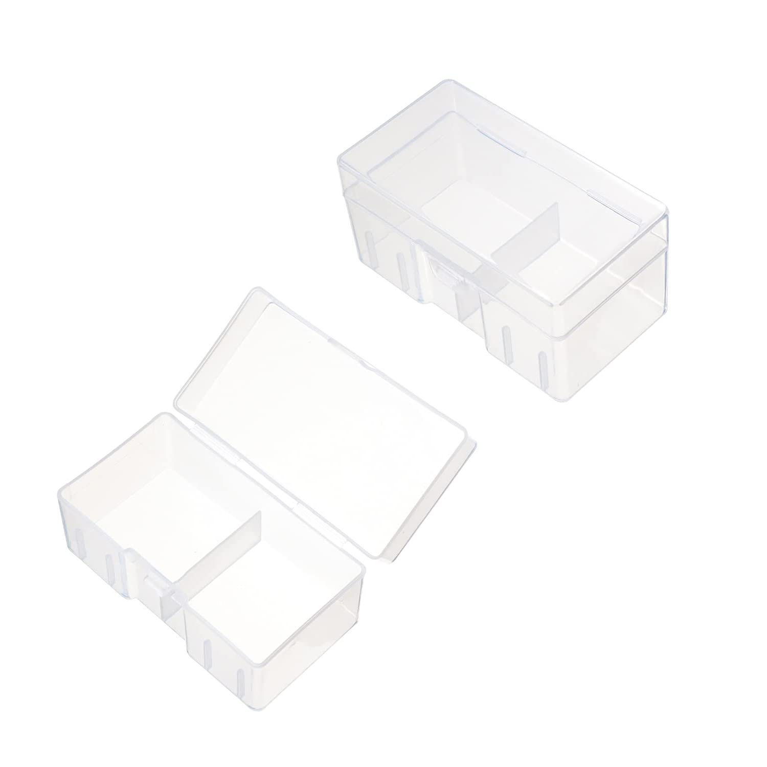 Heyiarbeit Clear 9V Battery Storage Case Holder Box - Holds 12 Batteries (1 Pack) | Perfect for Home, Office & Emergency Kits