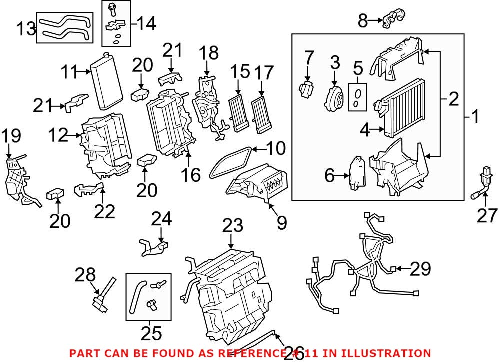 Genuine OEM HVAC Heater Core for Audi A4 A5 Q5 (2008-2016) - Part# 8K0898037A - Perfect for Winter Heating & Defrosting