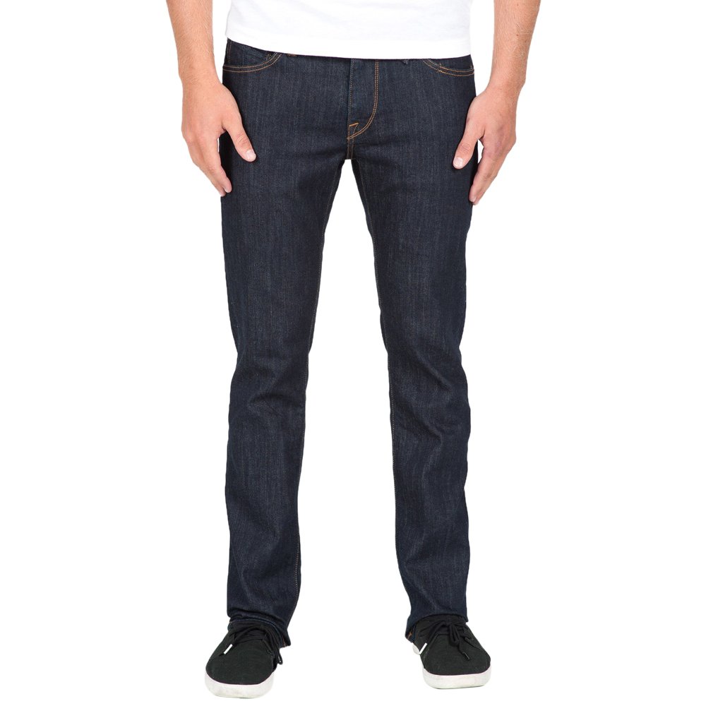 Volcom Men's Vorta Slim Fit Stretch Denim Jeans - Comfortable & Stylish for Casual Wear, Night Out & Everyday Use