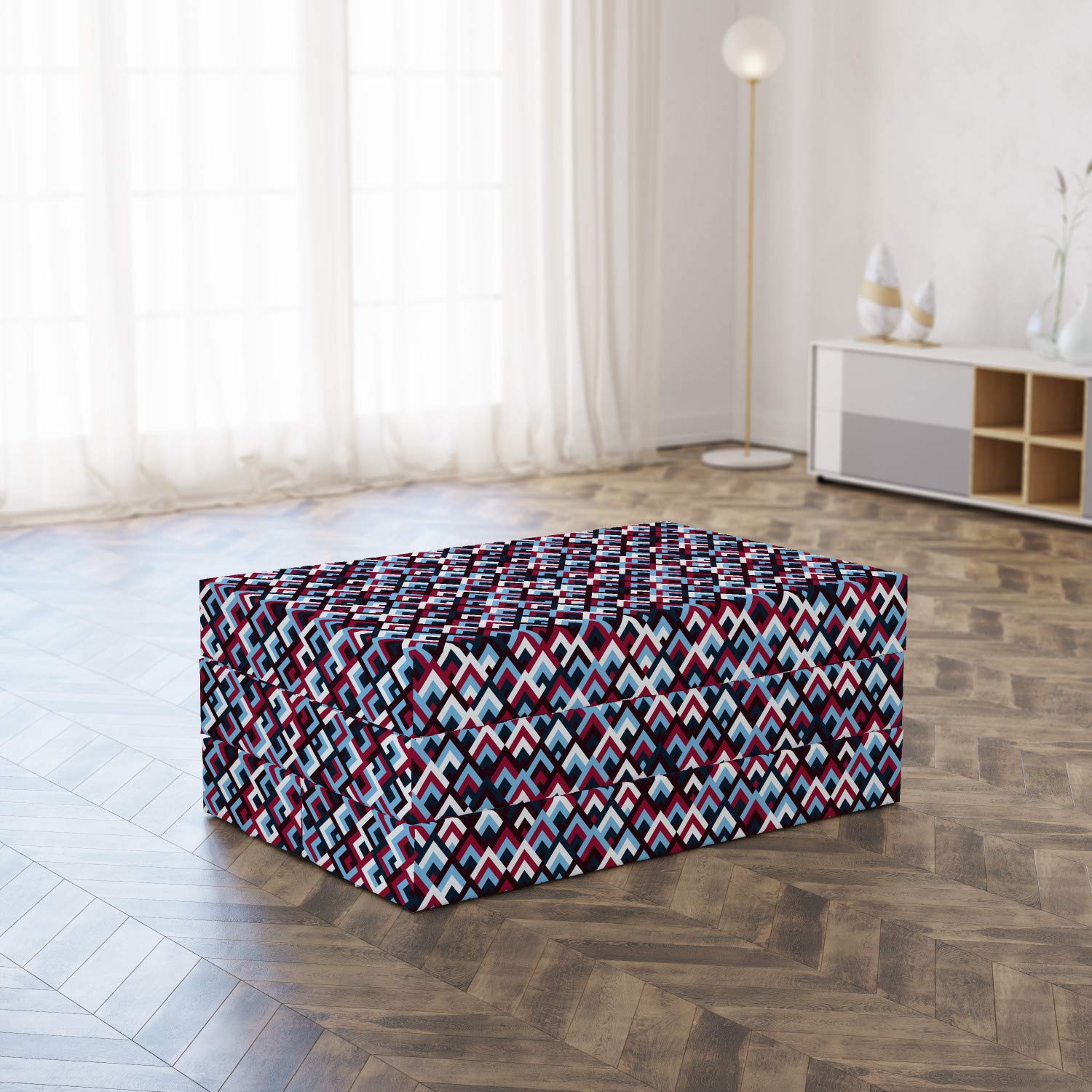 Ambesonne Geometric Triangle Foldable Mattress - 74.8