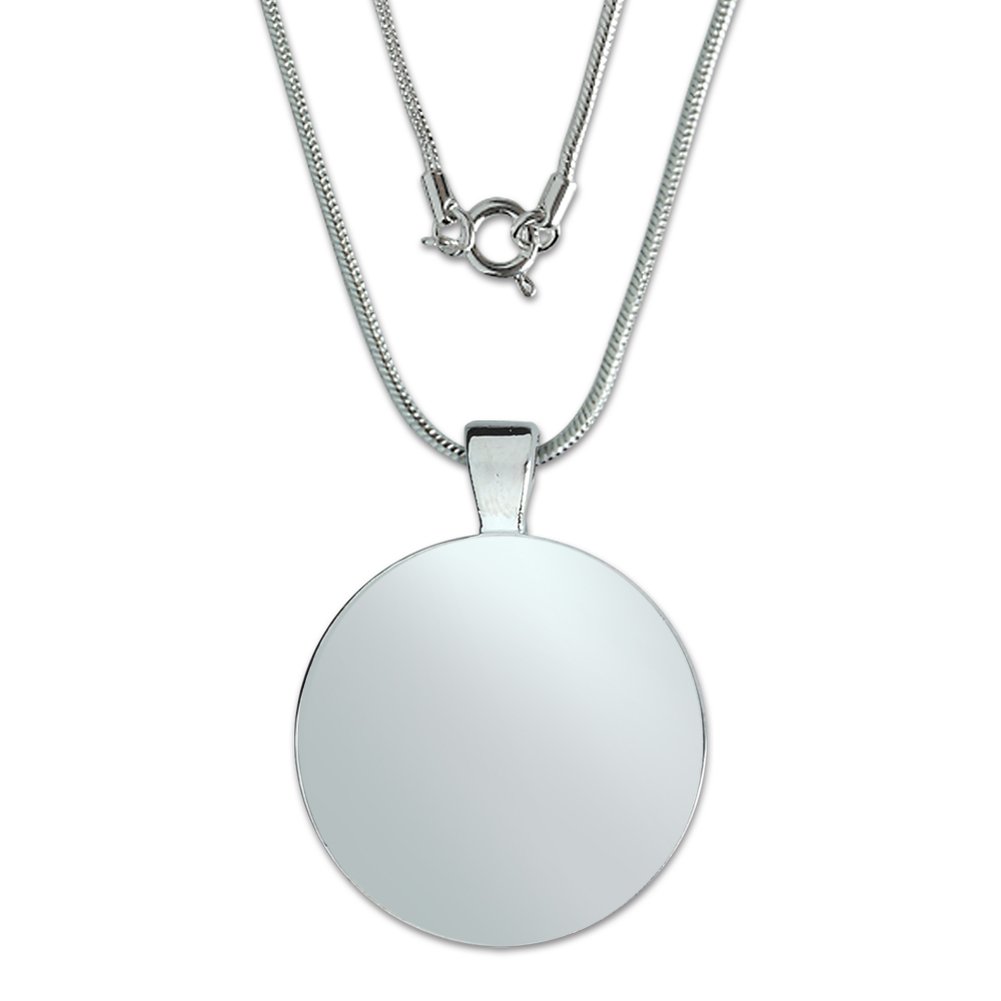 Friends The Boys 1 Inch Pendant Necklace with Sterling Silver Plated Chain - Perfect Gift for TV Show Fans, Birthday & Anniversary