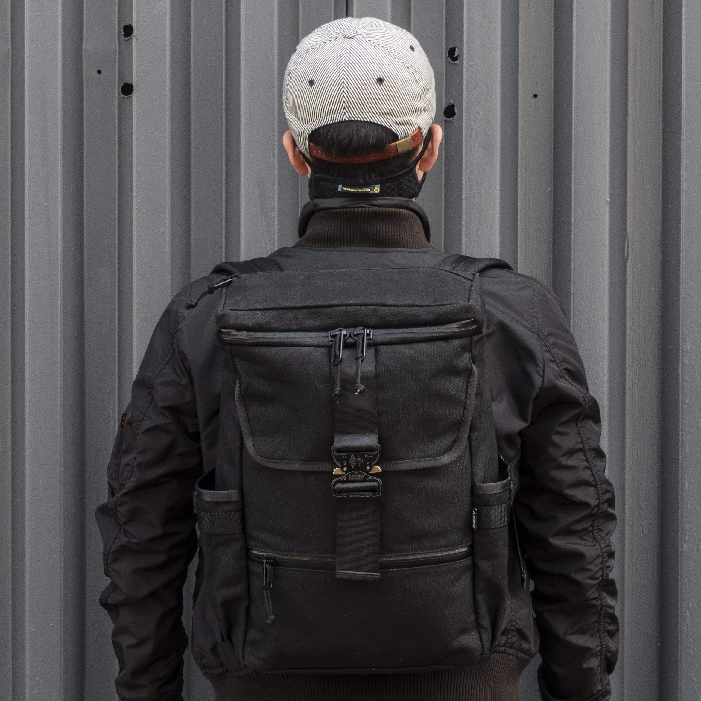 DEFY Menace Backpack 2.0 - Waxed Canvas 18L Utility Backpack for Men with 16