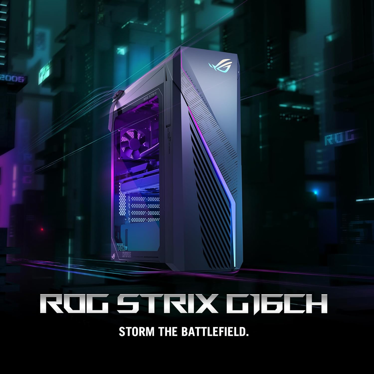 ASUS ROG Strix Gaming Desktop PC - Intel Core i7 Processor, 16GB RAM, NVIDIA GeForce RTX 4070, 1TB SSD, Windows 11 Home (Grey) - High Performance for Gaming, Streaming & Content Creation