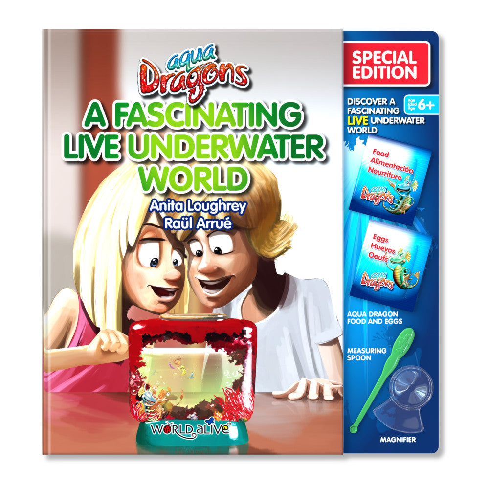 Aqua Dragons Live Sea Monkeys Underwater World Discovery Kit - Fun Educational Science Toy for Kids, Perfect for Home Learning & STEM Activities