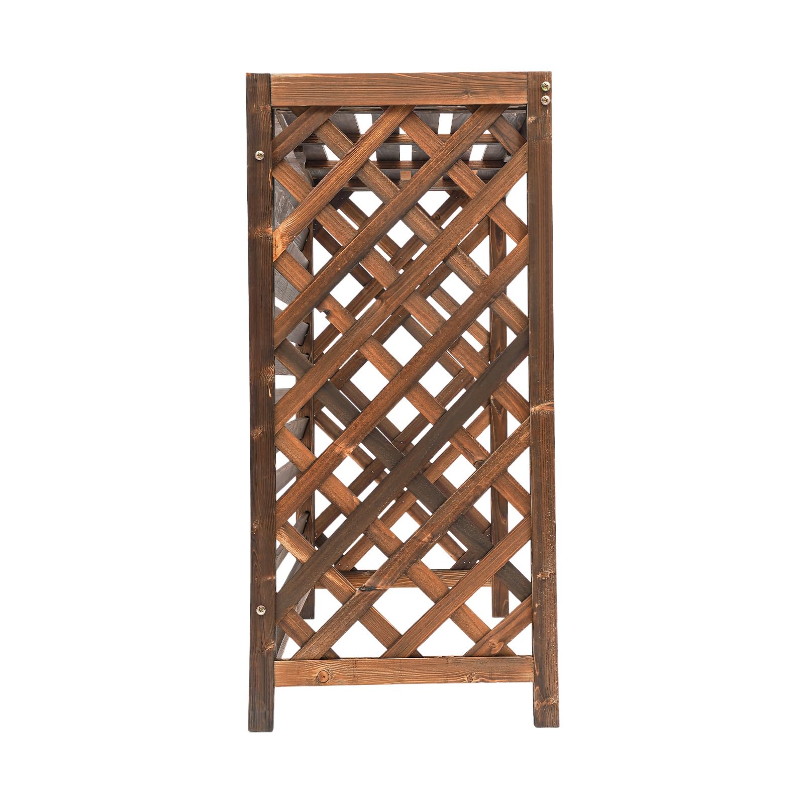 Xuthusman Solid Wood Air Conditioner Cover Fence Screen - Rustic Outdoor AC Unit Planter Box for Hiding & Privacy - Perfect for Patio, Garden, and Backyard Decoration