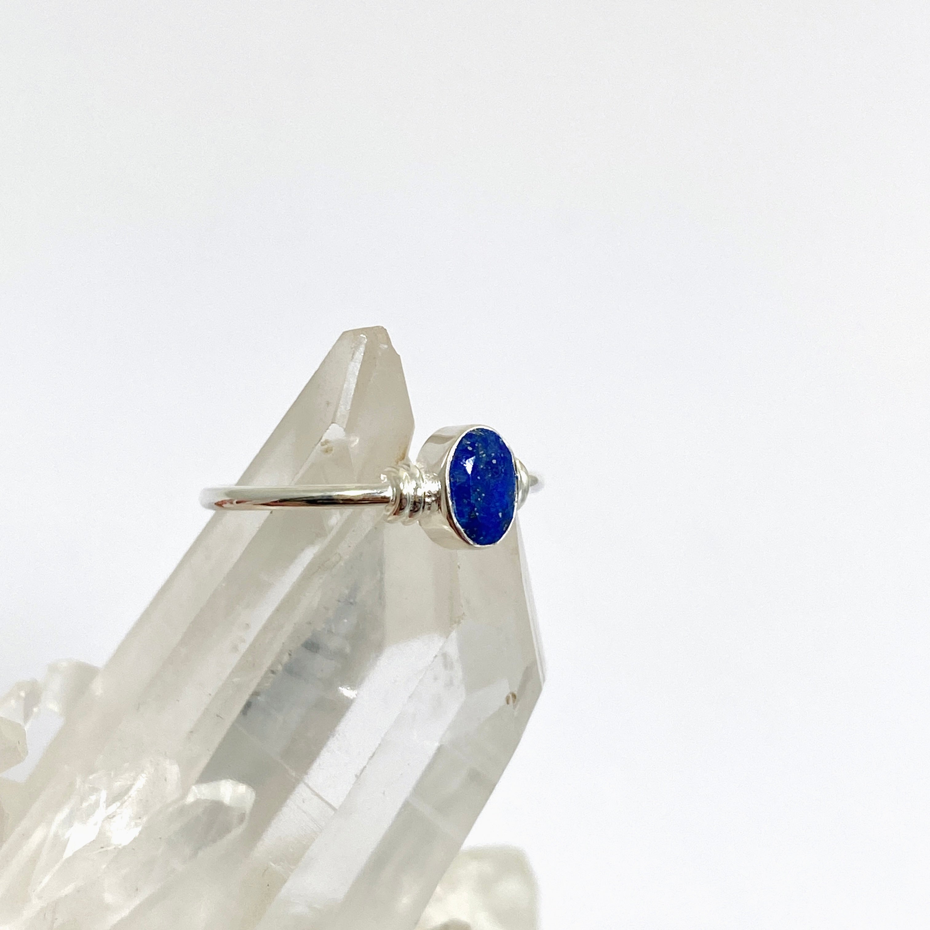 Lapis Lazuli Oval Faceted Gemstone in Sterling Silver Decorative Pendant R4813 - Perfect for Jewelry Making, Gift Giving & Spiritual Healing