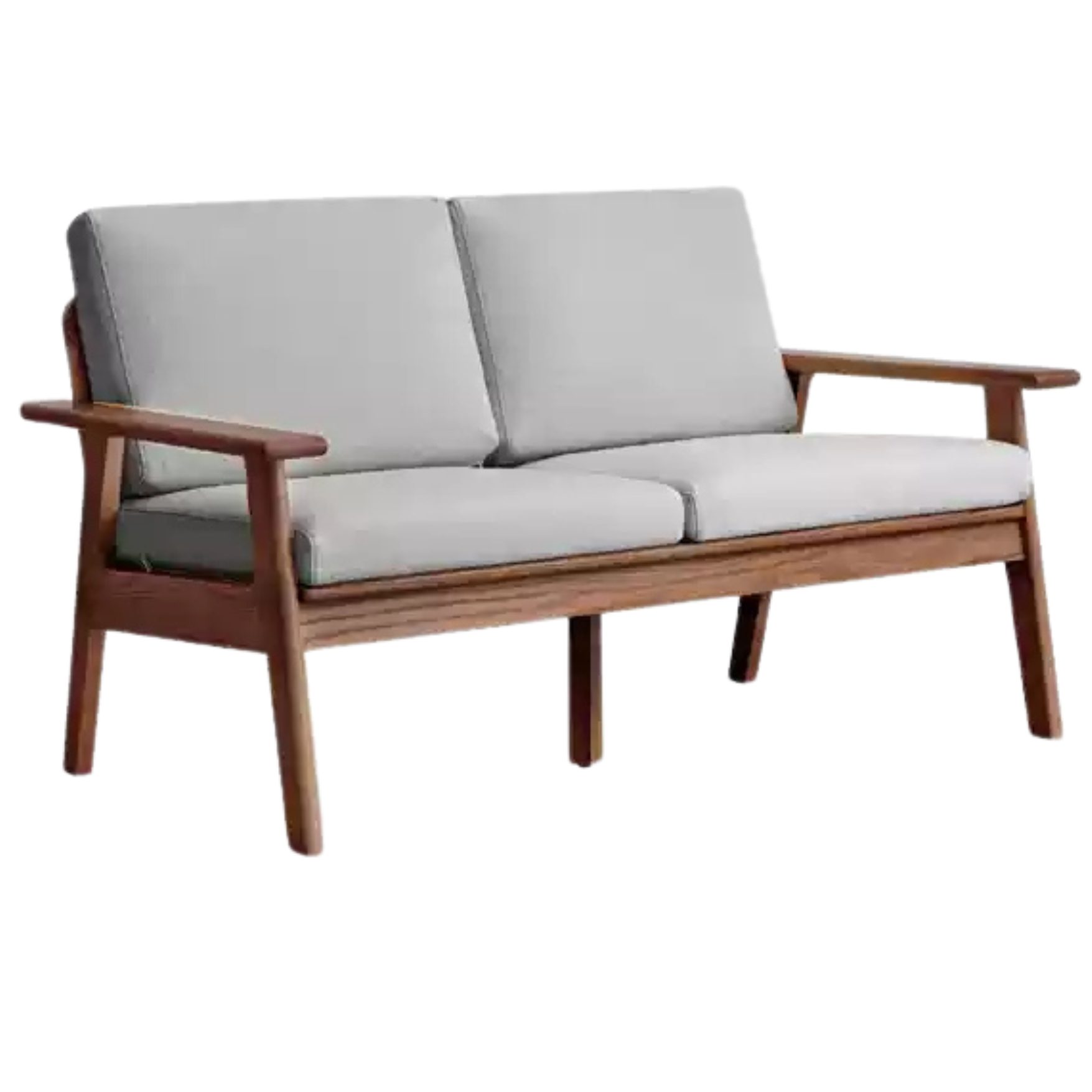 55.5x32.6x32.6 inch / 141x83.2x83.5cm / Walnut color / oak double seat five colors optional