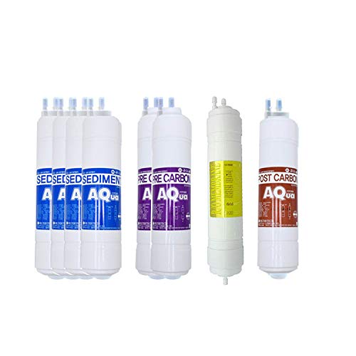 8EA Economy Replacement Water Filter 1 Year Set for LG Water Purifier Model WCD74WA1R - 10 Microns | Compatible with LG Refrigerators & Home Water Filtration Systems | Improves Water Taste & Reduces Contaminants