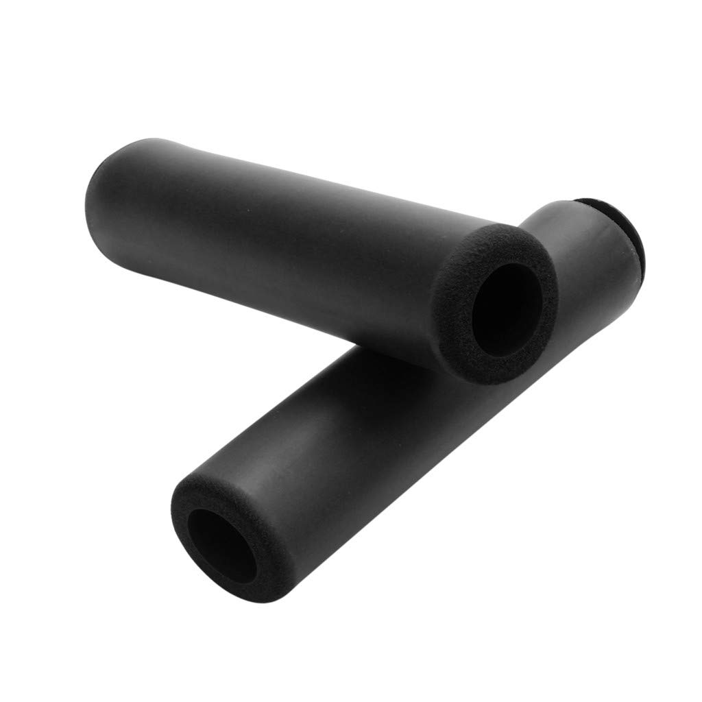 Anti-Slip Soft Silicone Rubber Bicycle Handlebar Grips - Comfortable & Durable Bike Grips Cover with Spigot for Mountain, Road & Commuter Bikes - Perfect for Cycling, Exercise & Outdoor Sports