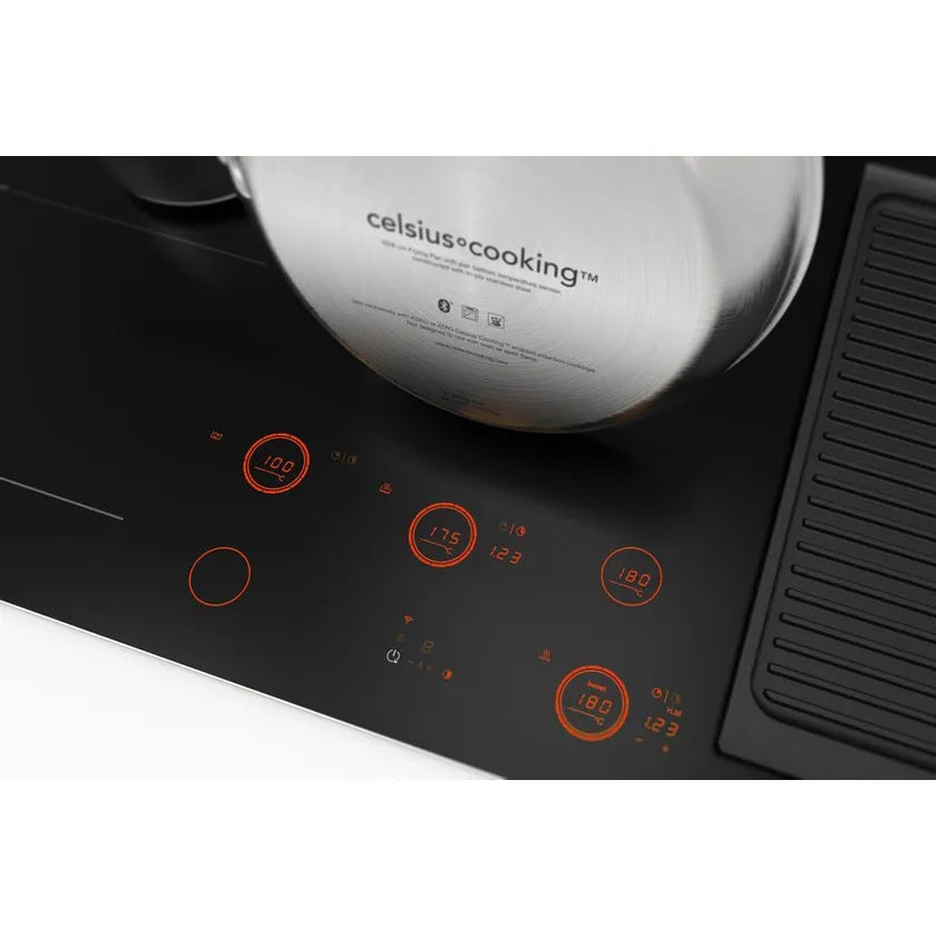 ASKO HID965GC 90cm 5-Zone Induction Cooktop with Celsius Cooking Technology - Premium Built-In Stove for Modern Kitchens | Perfect for Home Chefs & Entertaining Guests