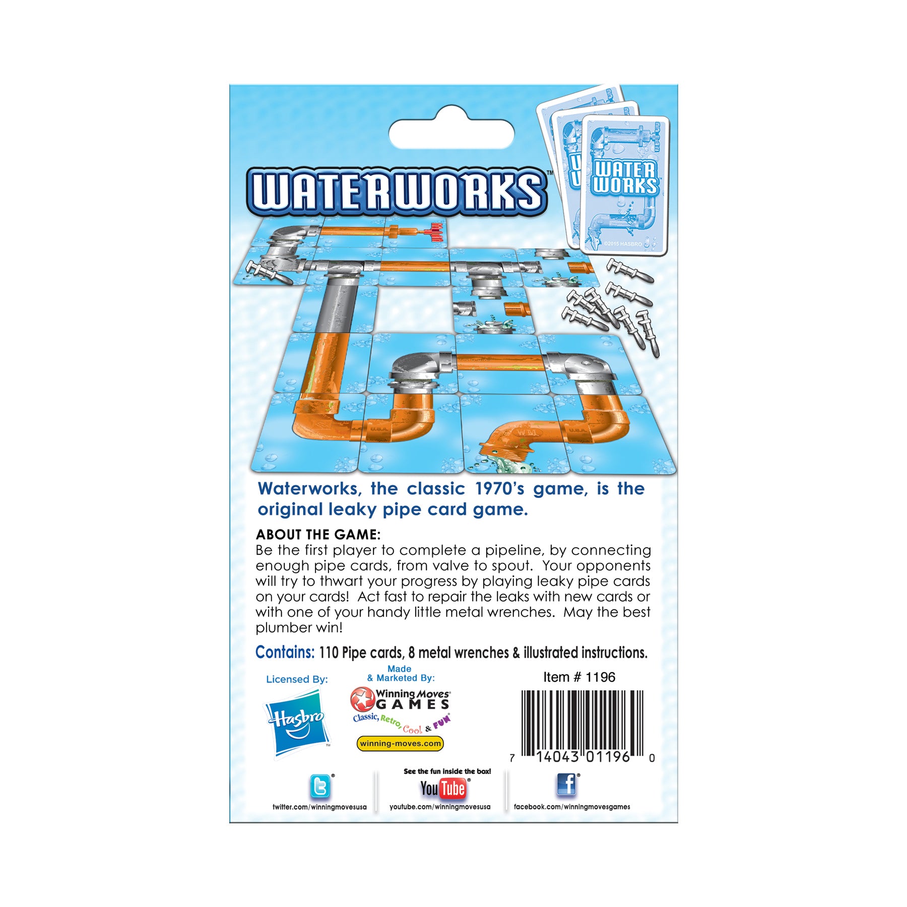 Classic Waterworks: The Ultimate Leaky Pipe Card Game for Family Game Night & STEM Learning Activities