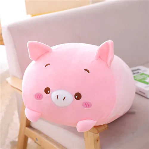 9 Styles Adorable Animal Plush Toys - Dinosaur, Pig, Cat, Bear, Panda, Hamster, Elephant & Deer Stuffed Animals | Soft Cartoon Pillow Dolls for Babies & Kids | Perfect Gift for Birthdays, Nursery Decor & Cuddling Companions