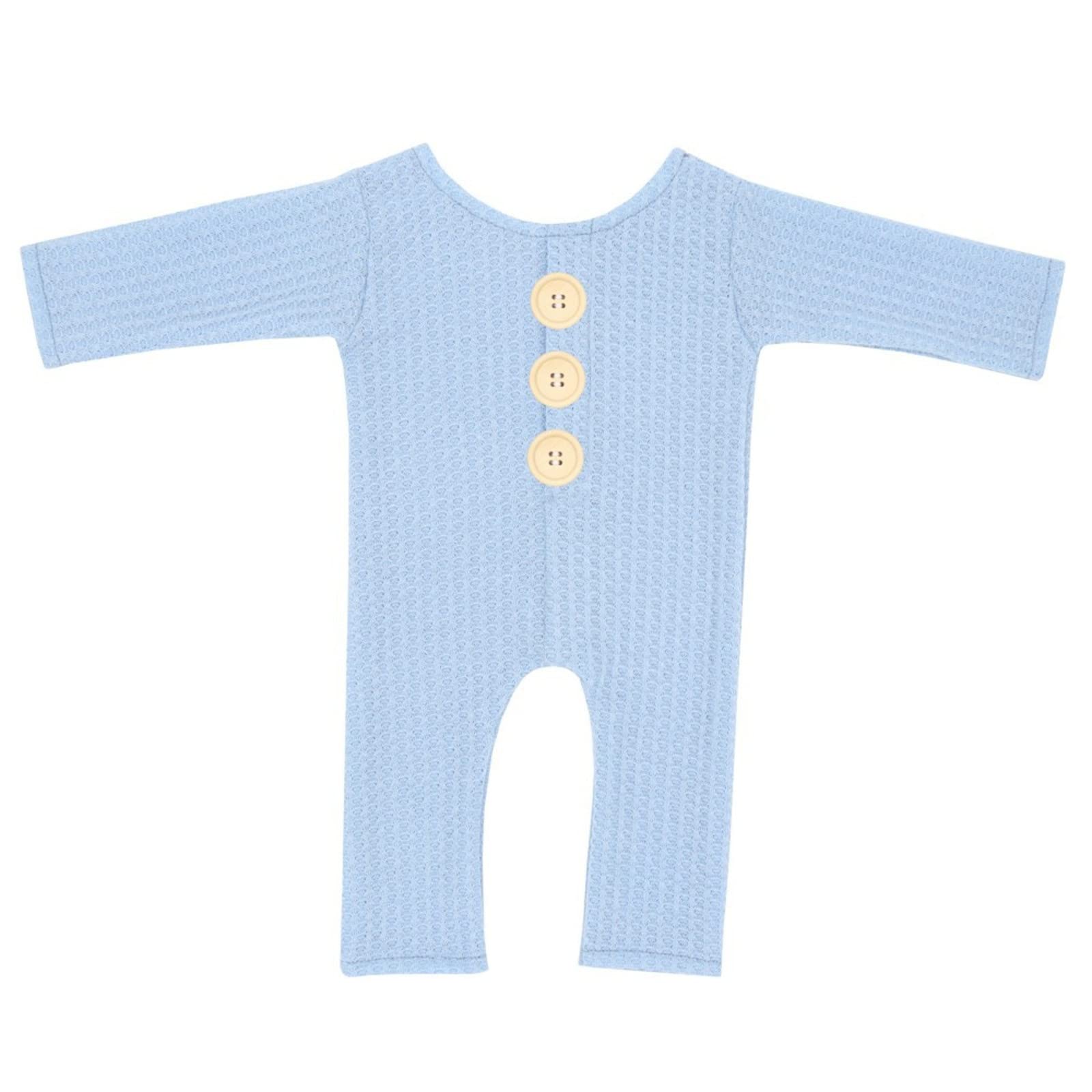 Baby Boy Knitted Footless Romper Set - Long Sleeve Photography Outfit for Newborn Infant | Perfect for Photo Shoots, First Outings & Special Occasions