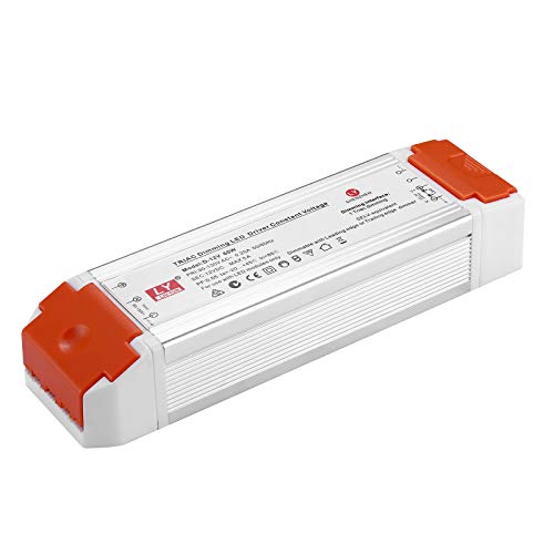 12V 60W Dimmable LED Driver - Universal Regulated DC Power Supply with Dimmer, Compatible with Lutron & Leviton - Perfect for LED Strip Lights in Home, Office, and Commercial Lighting Projects