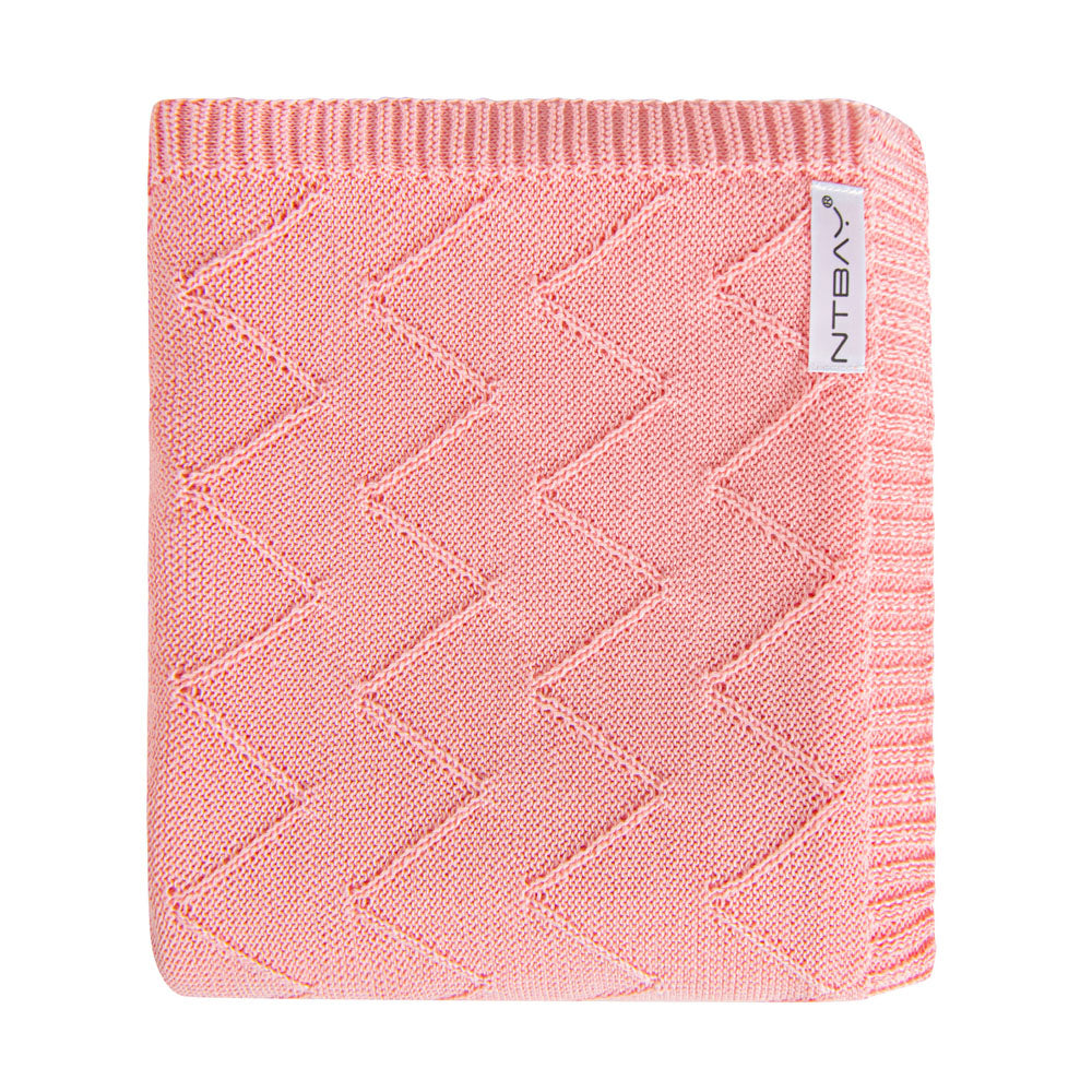 NTBAY Soft Cotton Cable Knitted Blanket - Cozy Warm Throw for Couch, Bed & Sofa - Perfect for Winter Nights, Lounging & Home Decor