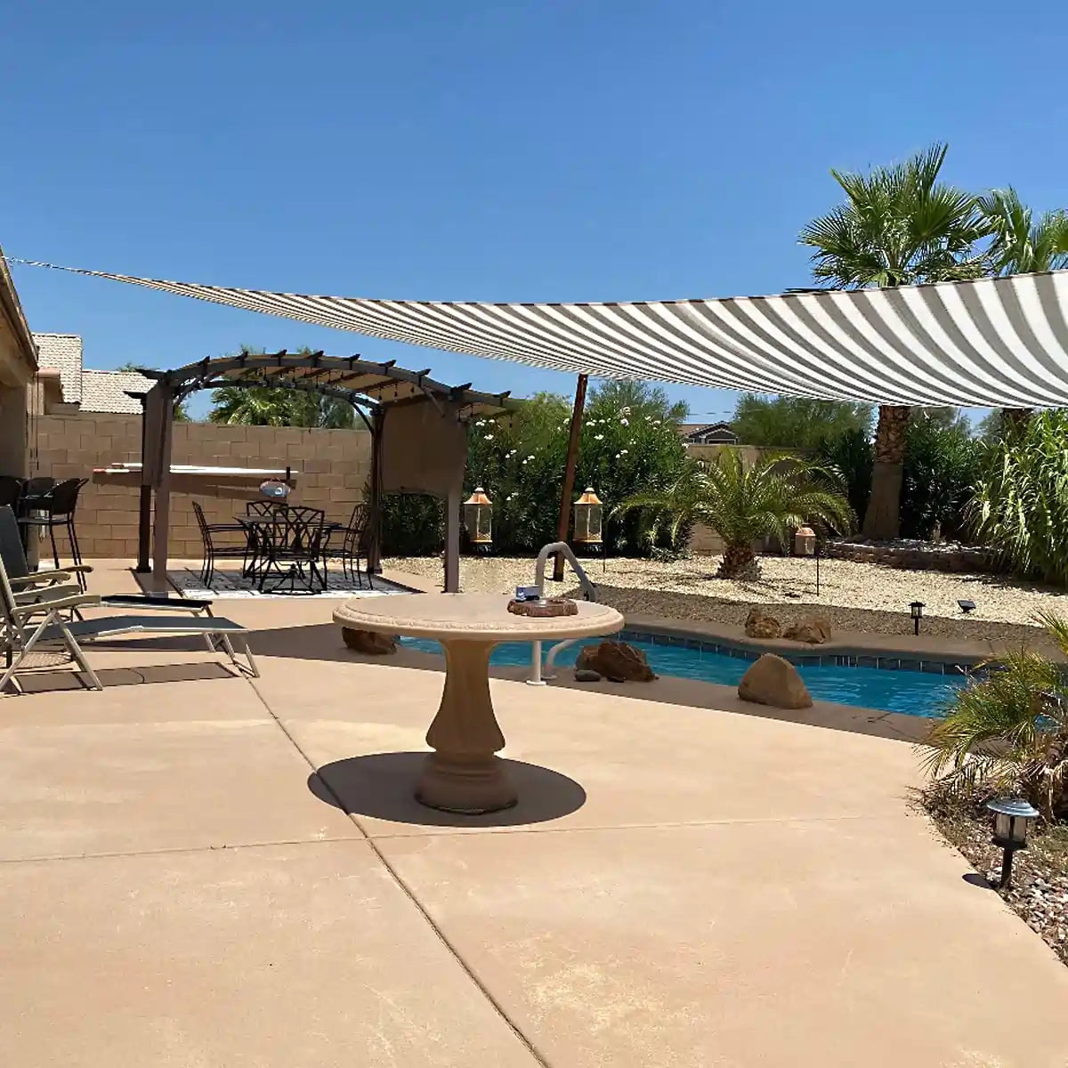 26' x 20' Rectangle Sun Shade Sail - UV Protection Outdoor Canopy for Patio, Garden, Pool & Backyard - Waterproof & Durable Shade Cloth for Sun Shelter