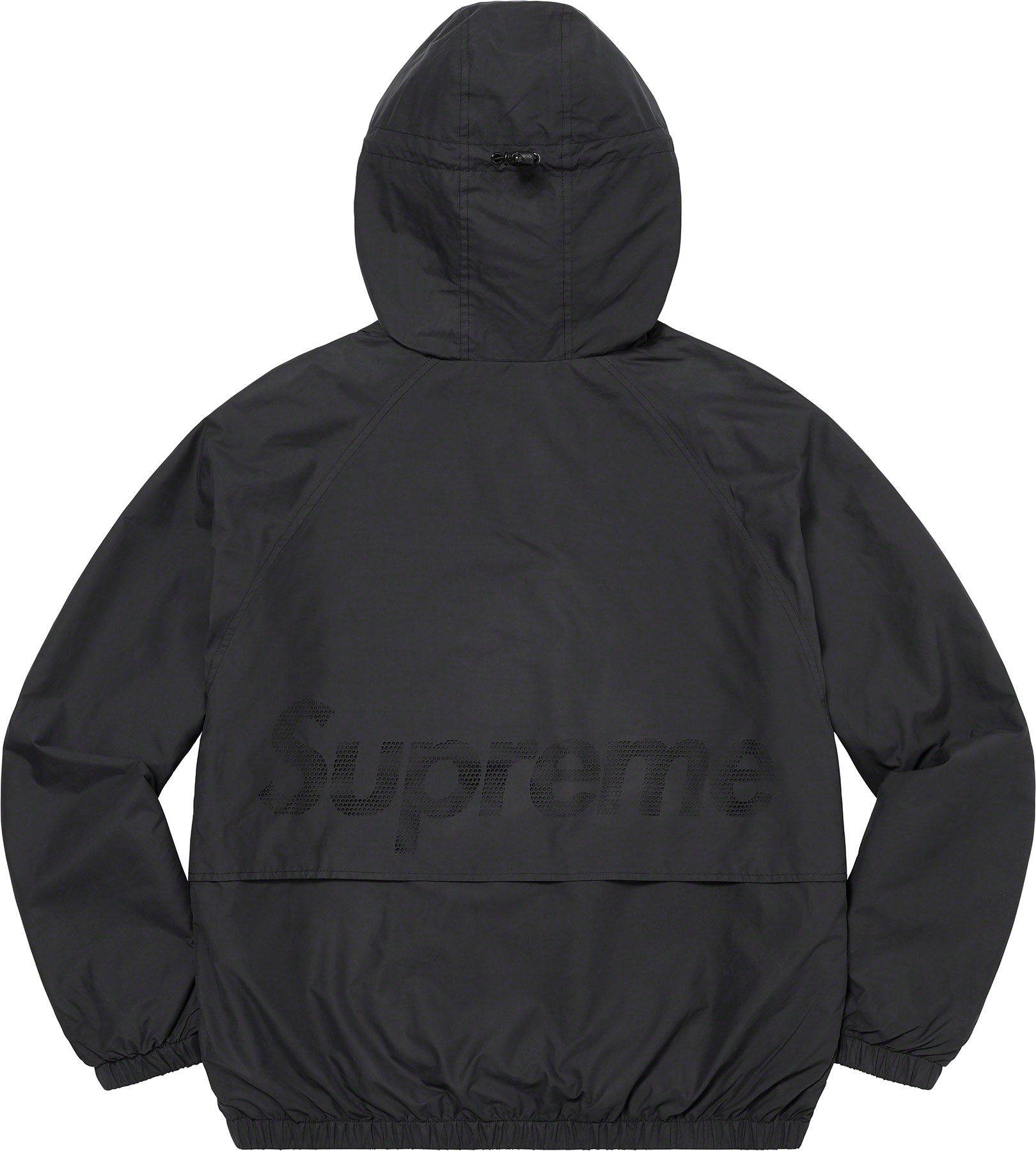 Supreme Lightweight Nylon Hooded Jacket - Waterproof Windbreaker for Men & Women - Perfect for Outdoor Activities, Hiking, and Travel - Black