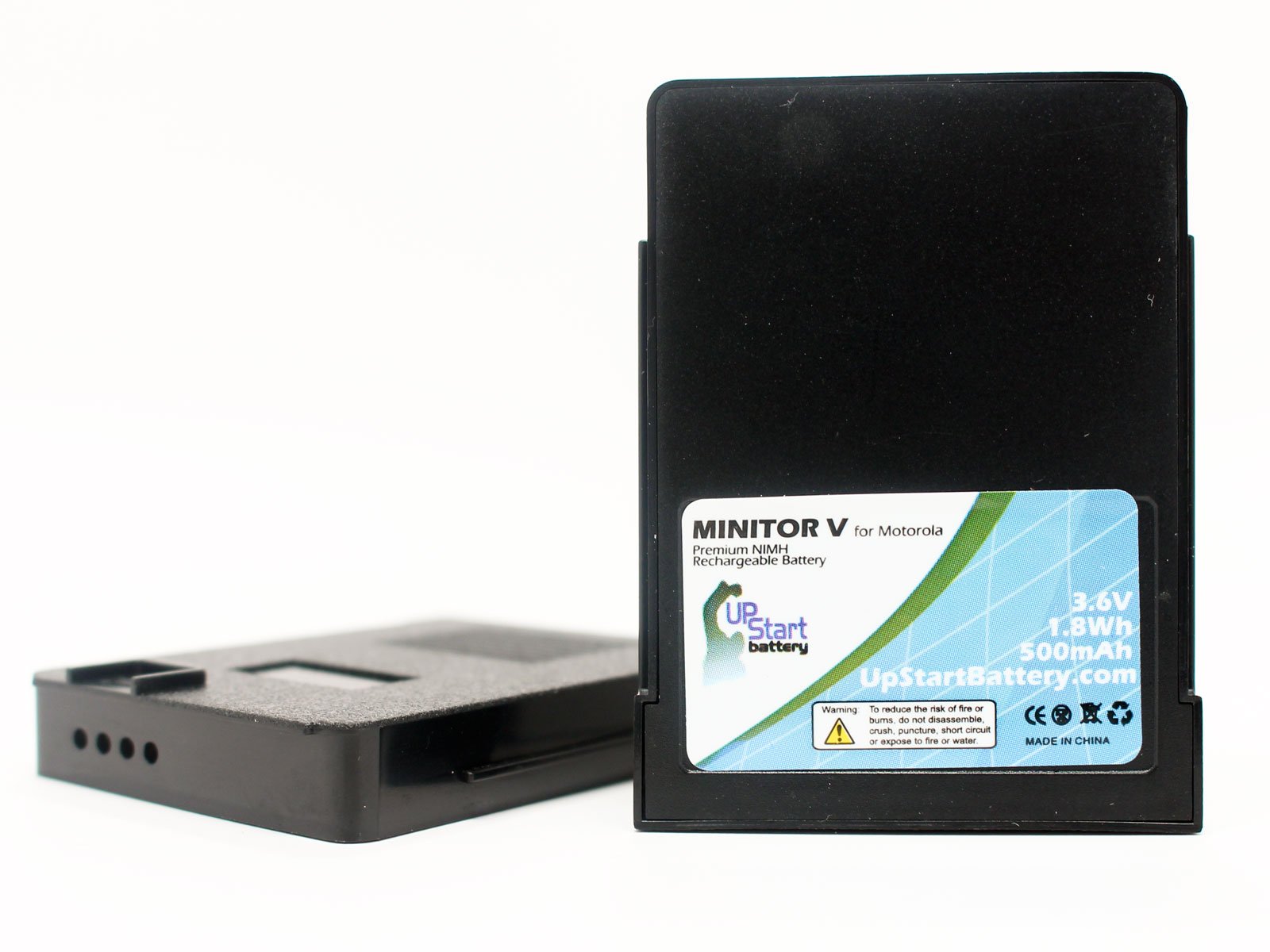 2-Pack Motorola RLN5707A Replacement Battery for Minitor V Pager - 500mAh 3.6V NiMH Rechargeable Battery - Ideal for Emergency Responders, Security Personnel & Healthcare Workers