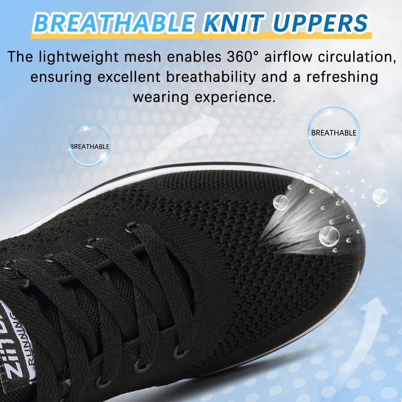 Women's Running Shoes - Lightweight Air Cushion Athletic Sneakers with Breathable Mesh for Walking, Training & Gym Workouts | Non-Slip Tennis Shoes for Jogging & Casual Wear