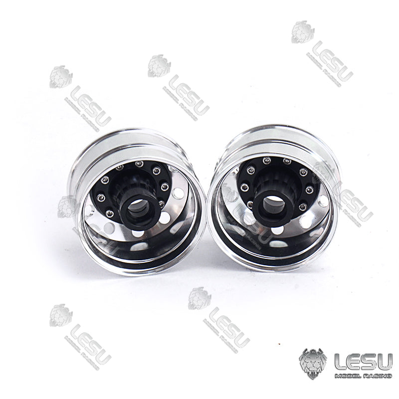 LESU 41.5MM Metal Wheel Hub Flange for Tamiya 1/16 RC Tractor Truck - Wide Front & Rear Axle Parts for Narrow Tires - Durable Upgrade for RC Trailers & Dump Trucks - Perfect for Off-Road RC Vehicle Customization & Heavy-Duty Hauling Scenarios