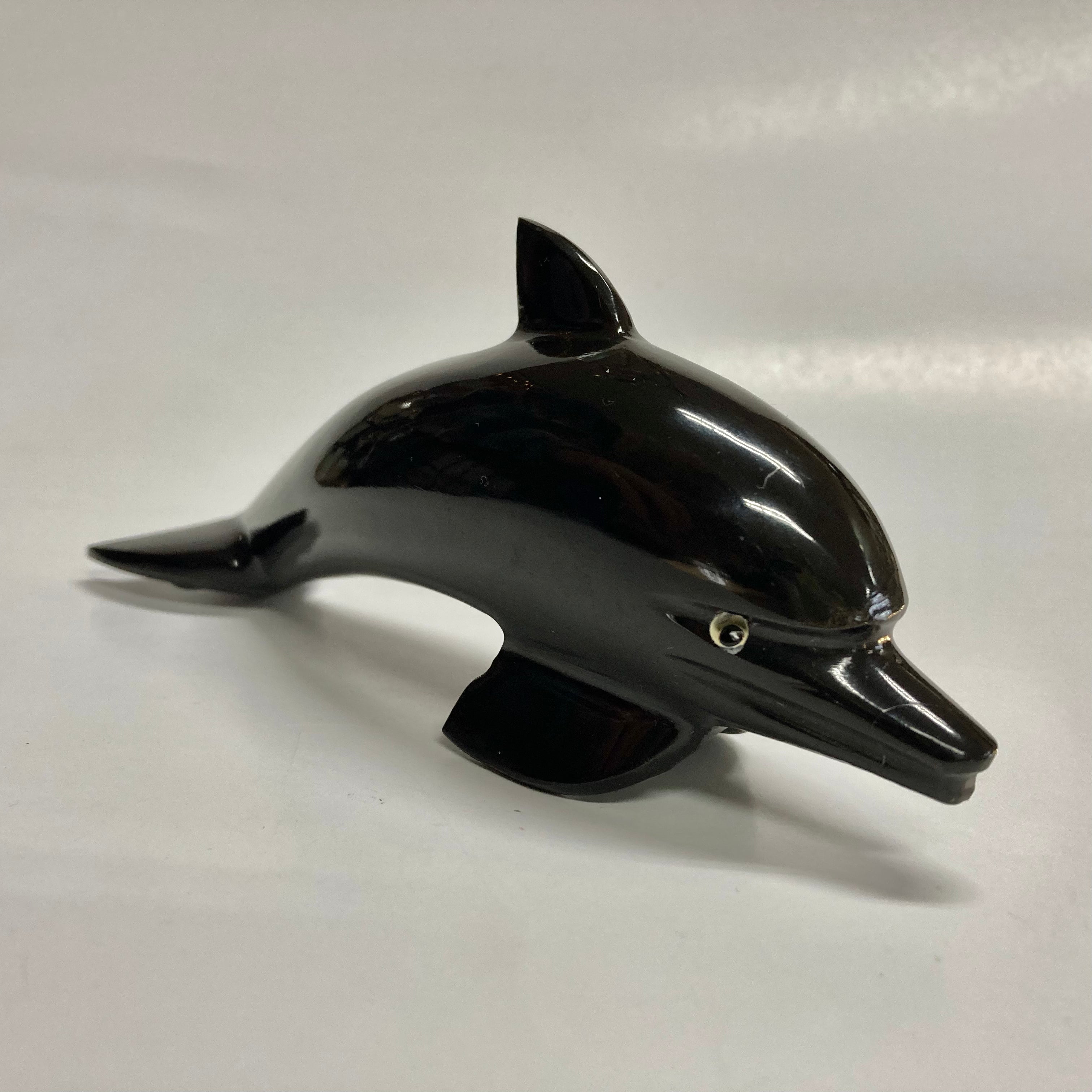 Black Onyx Dolphin Pendant Necklace - Elegant Handcrafted Jewelry for Women | Perfect for Gifts, Parties & Spiritual Healing