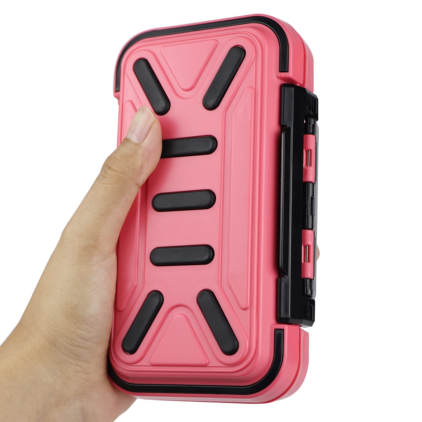 **Waterproof Floating Fishing Tackle Box - Double-Sided Adjustable Divider Storage Organizer for Lures, Hooks, Beads & Jewelry - Perfect for Fishing Trips & Craft Organization**