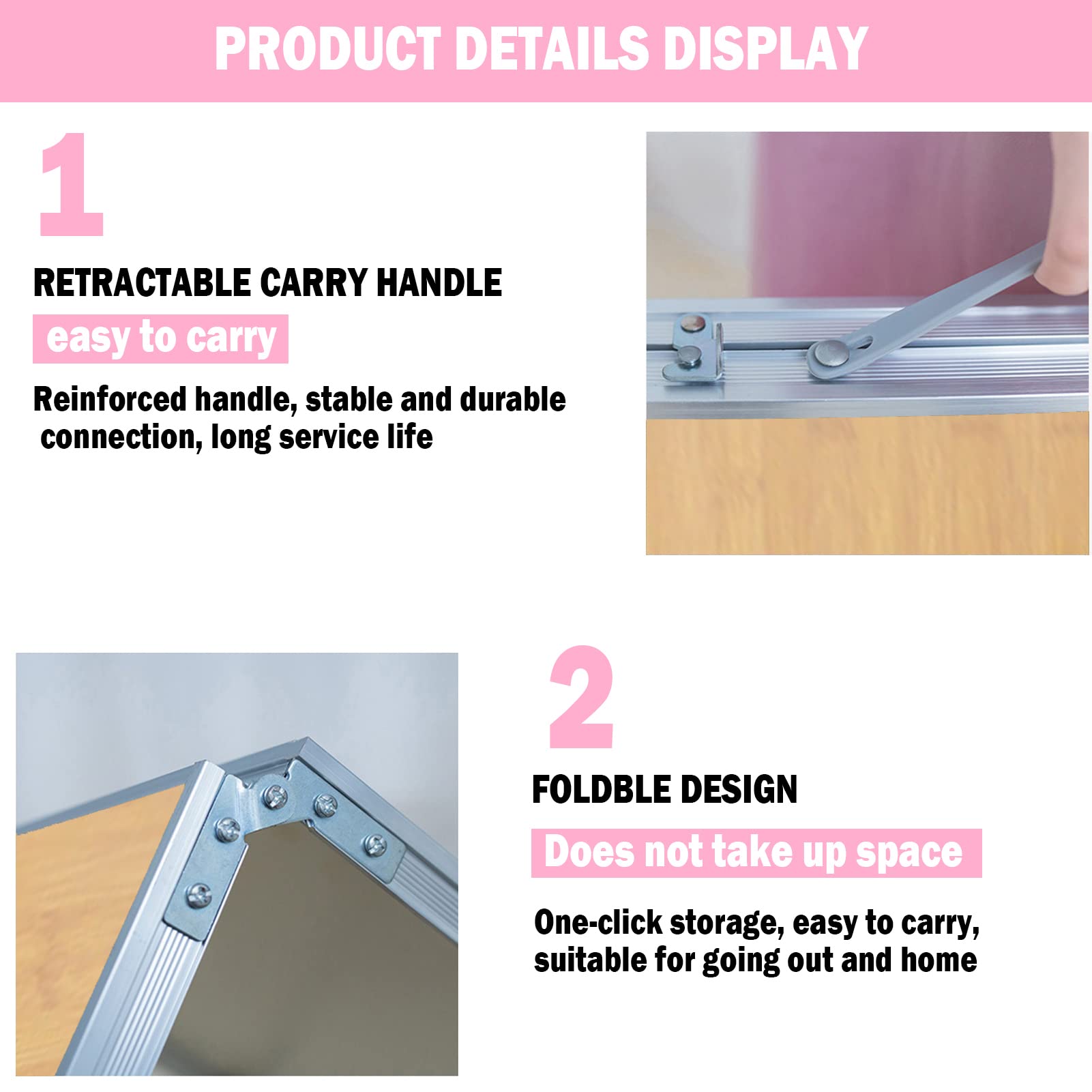Portable Folding Table - Lightweight Bamboo Camping Table for Outdoor Travel, Beach, Picnic & BBQ | Compact Laptop Desk for Patio, Party & Home Use | Easy Storage & Carry