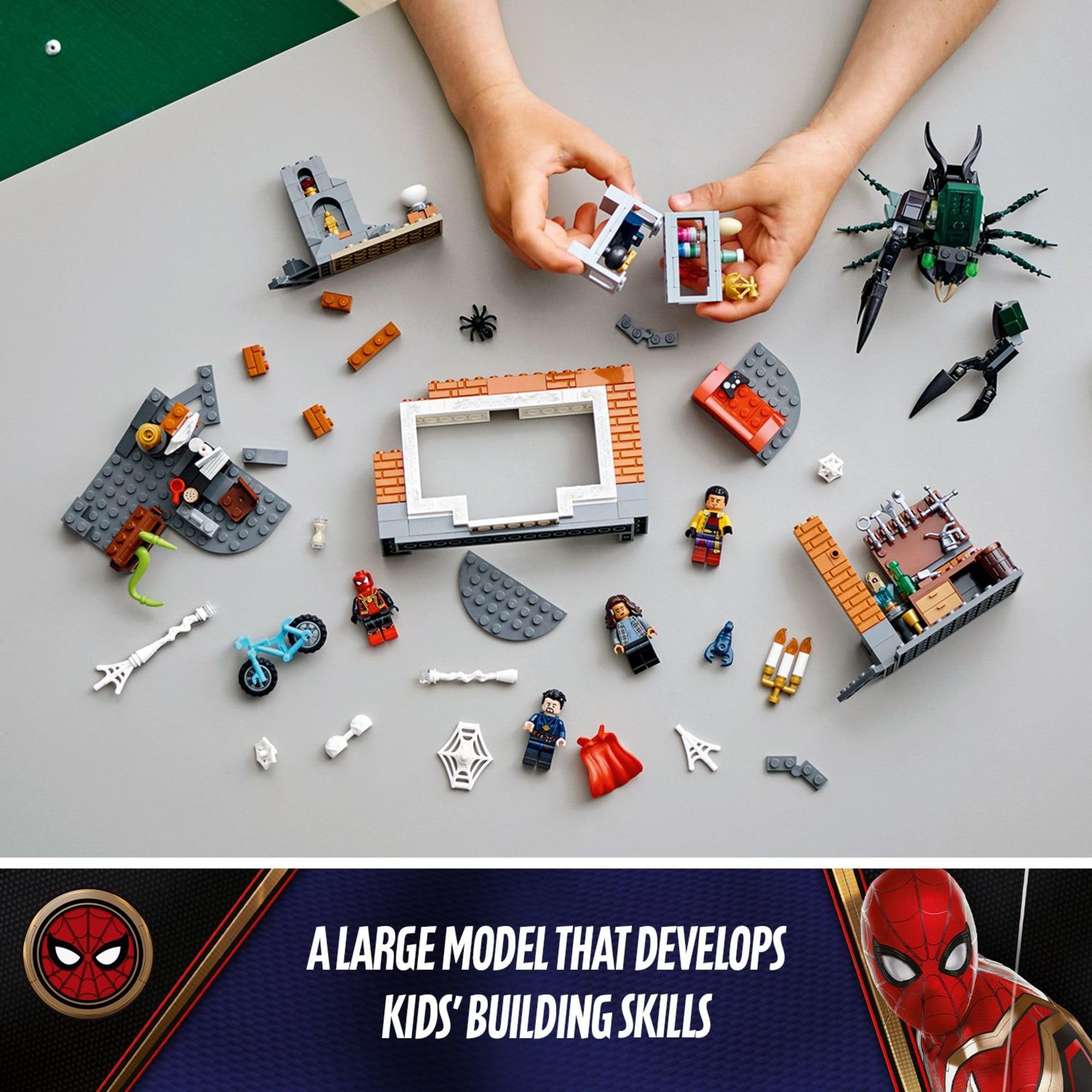 LEGO Marvel Spider-Man at The Sanctum Workshop 76185 Building Kit (355 Pieces) – Superhero Toy for Kids & Collectors – Perfect for Creative Play & Marvel Fan Gifts