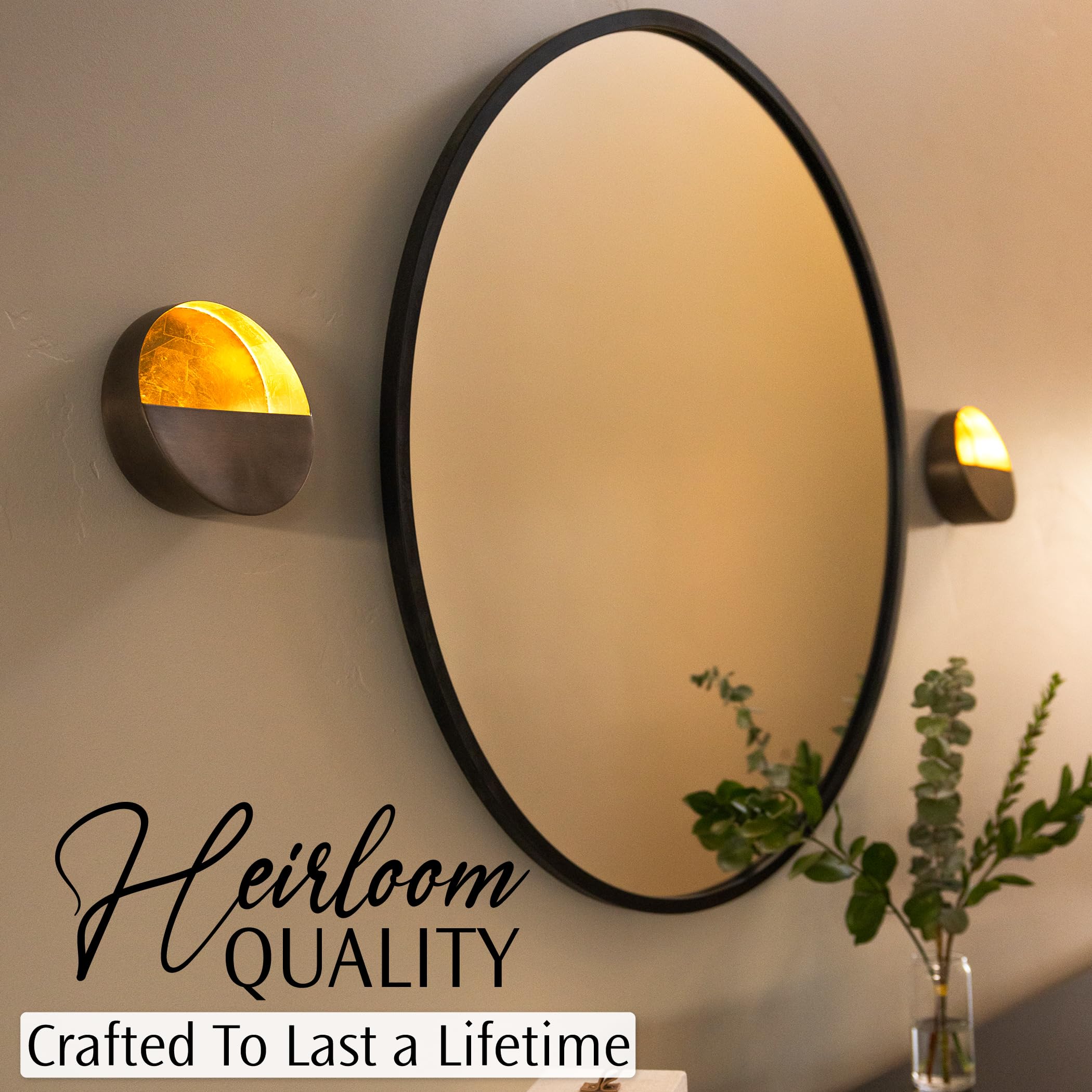 Handcrafted Gold Metal Wall Candle Holder Set of 2 - Elegant Tea Light Sconces for Living Room, Bathroom & Dining Room Decor | Perfect for Romantic Dinners, Spa Nights & Cozy Home Ambiance