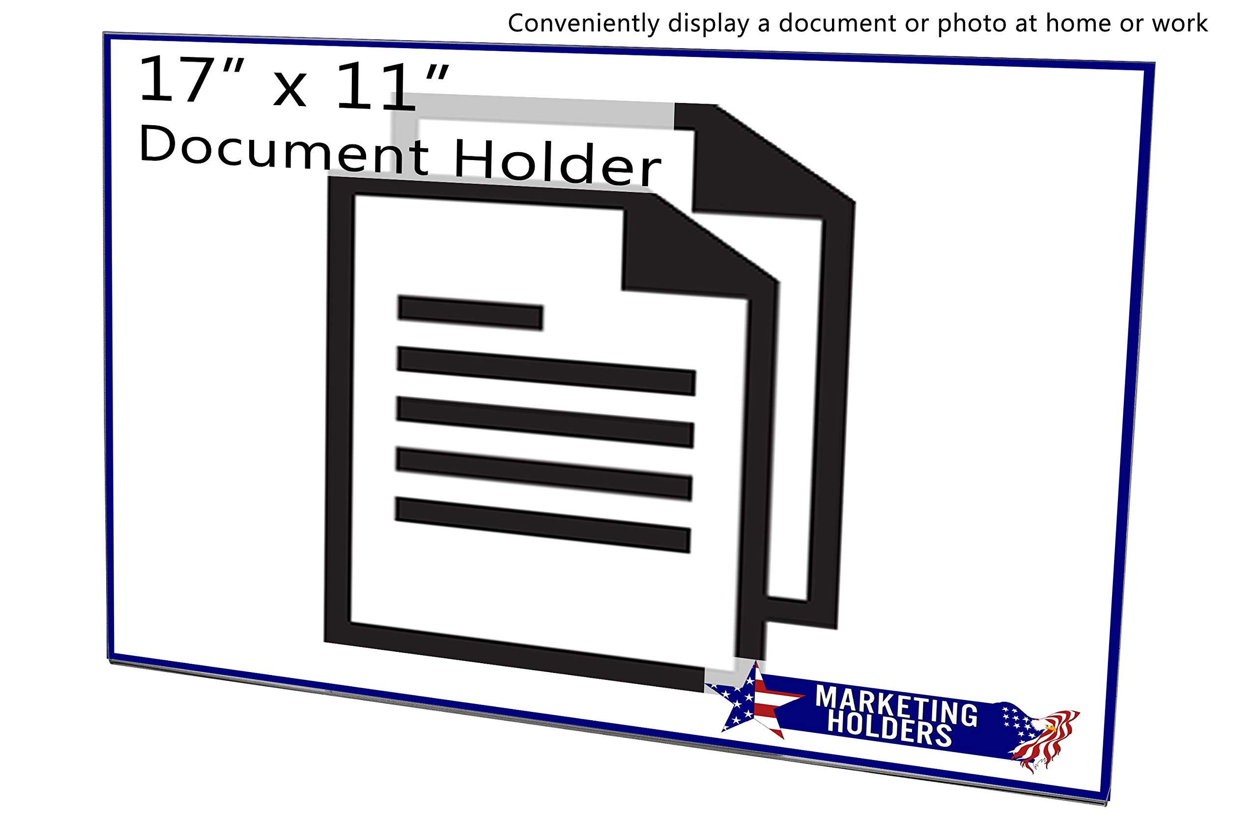 20 Pack Clear Acrylic Wall Sign Holders 17