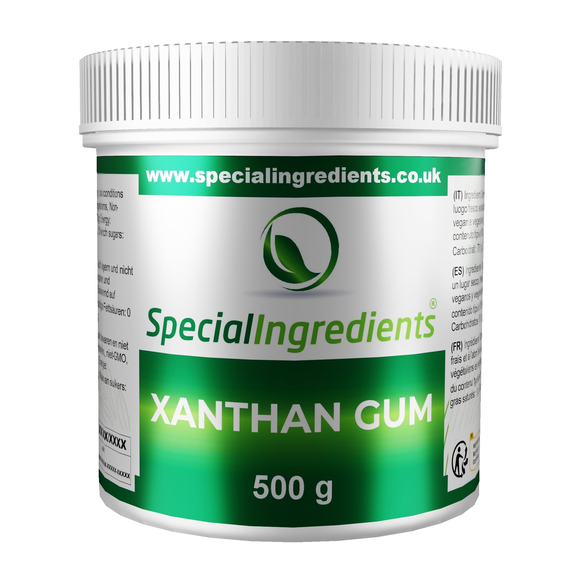 Premium Xanthan Gum Powder - Extra Fine, Food Grade, 500g | Gluten-Free, Vegan & Keto Friendly | Perfect for Baking, Thickening Sauces & Making Gluten-Free Recipes