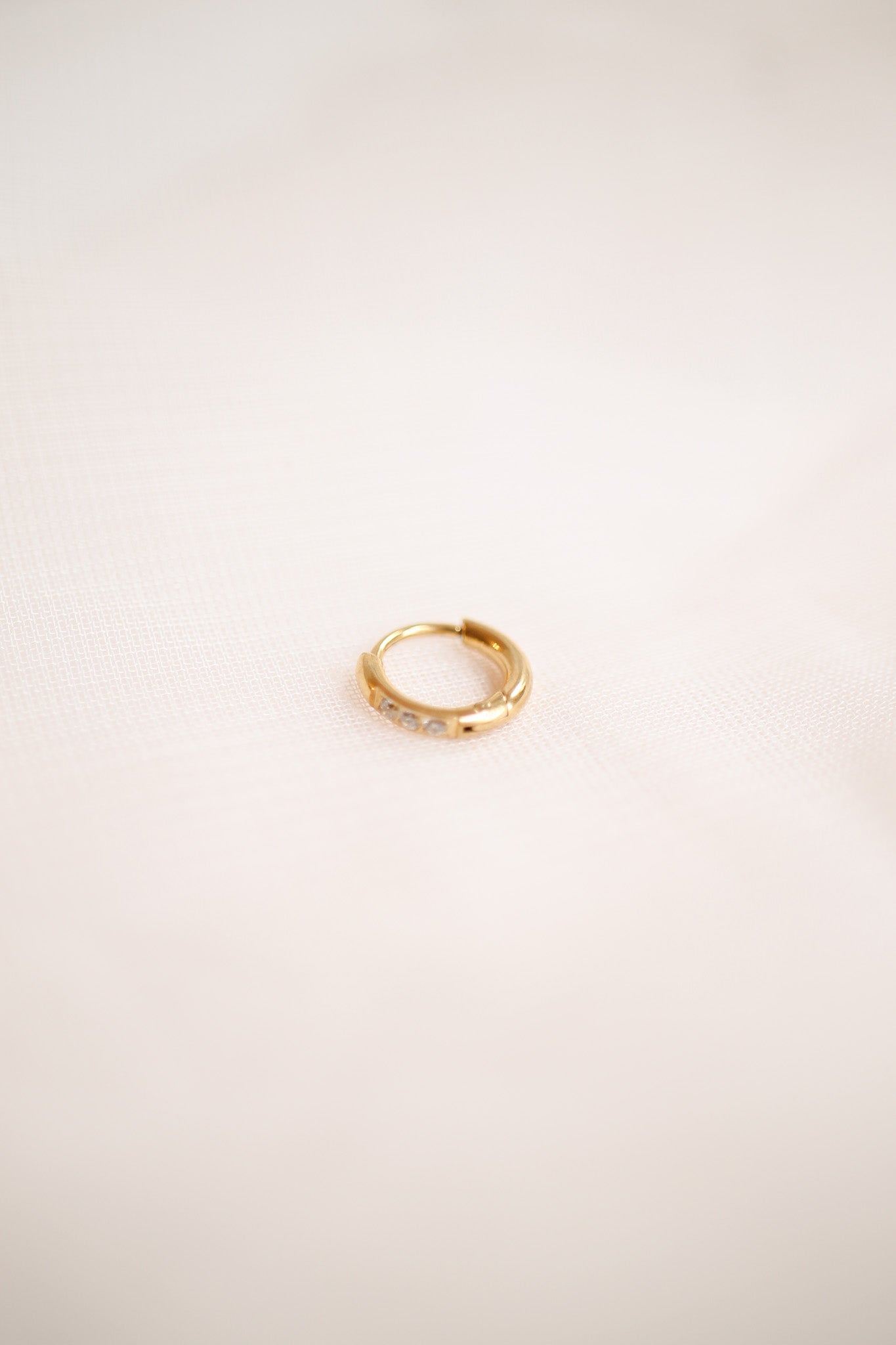 14K Gold Plated Micro Crystal Hoop Earrings - Elegant & Dainty Jewelry for Women, Perfect for Everyday Wear, Parties & Special Occasions