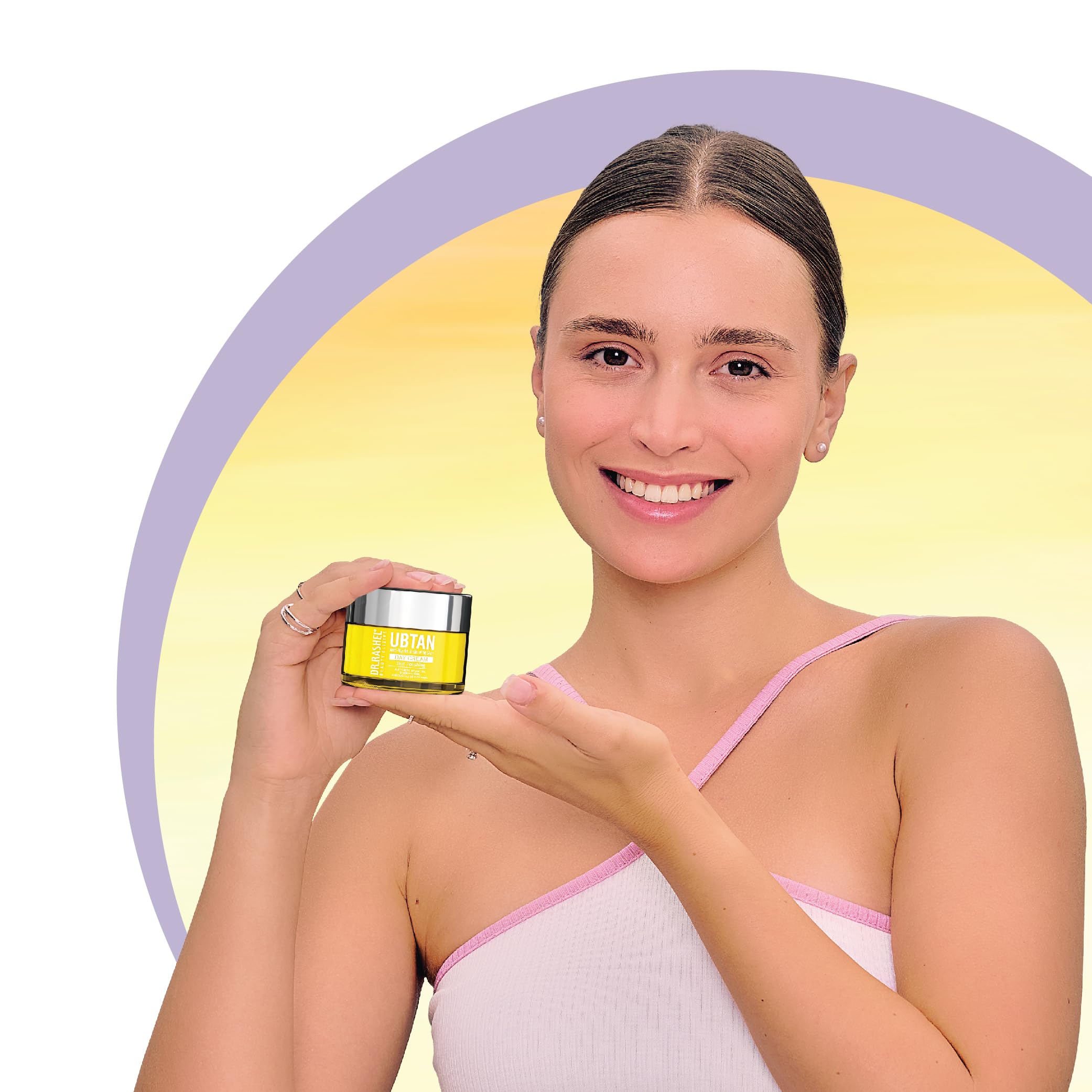 DR.RASHEL Ubtan Day Face Cream for Women & Men - All Skin Types | Soft, Healthy, Hydrated Skin | Repairing & Nourishing Vegan Moisturizer | Paraben-Free | Perfect for Daily Skincare & Anti-Aging Routine