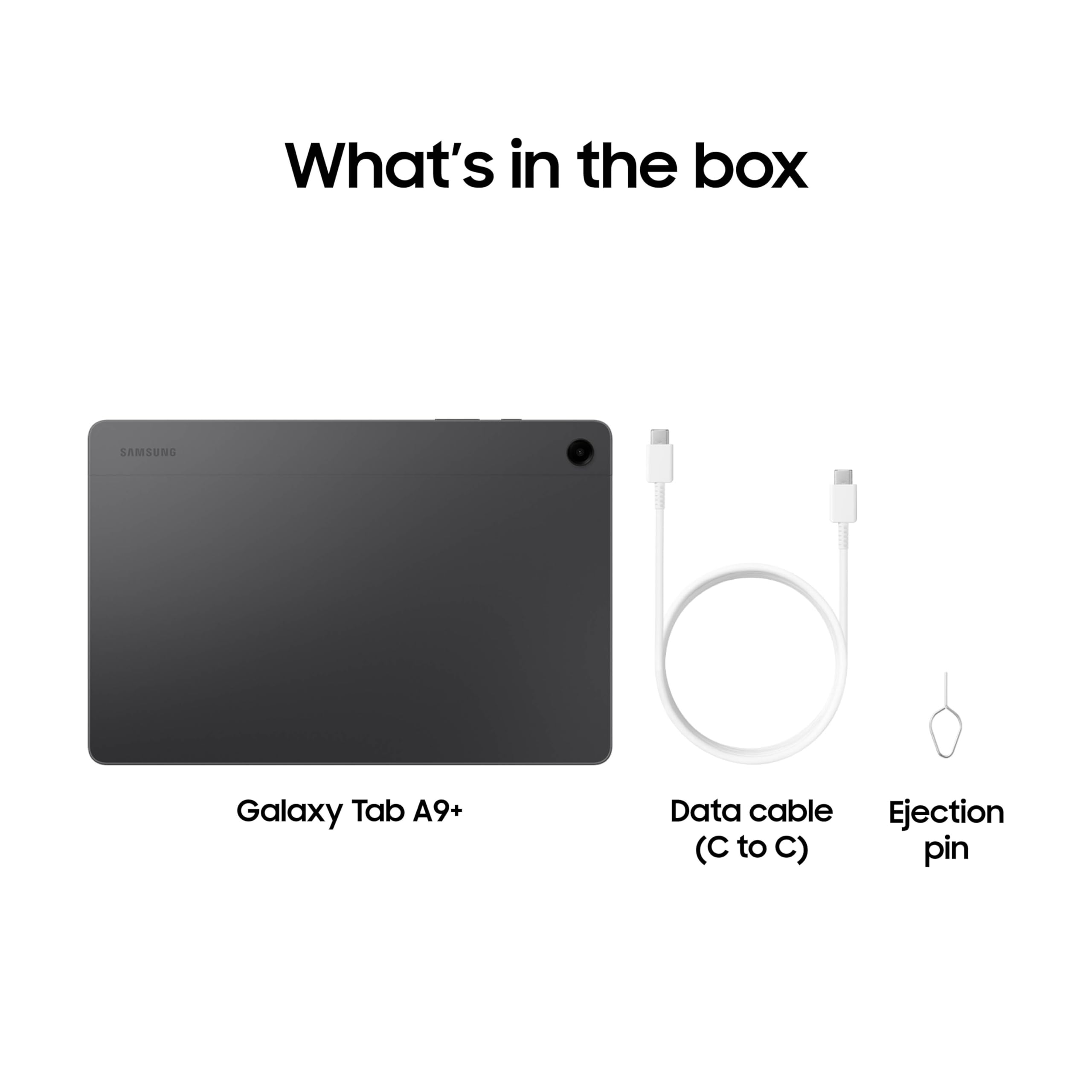 Samsung Galaxy Tab A9+ 11-inch Android Tablet (64GB, Graphite) - Big Screen, Quad Speakers, Upgraded Chipset, Slim & Lightweight - Perfect for Work, Entertainment & Travel (US Version, 2024)