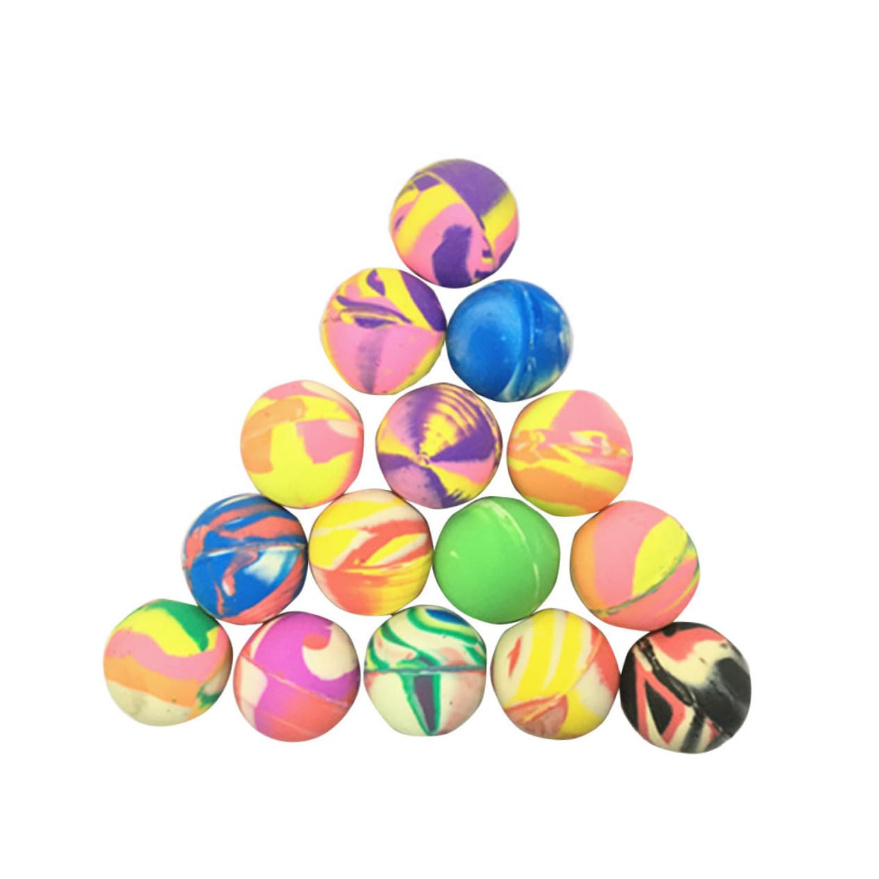 SAFIGLE 25-Pack Bouncy Balls for Kids - High Bounce Rubber Play Balls for Outdoor Games, Party Favors, Sensory Toys & Stress Relief (Assorted Colors)