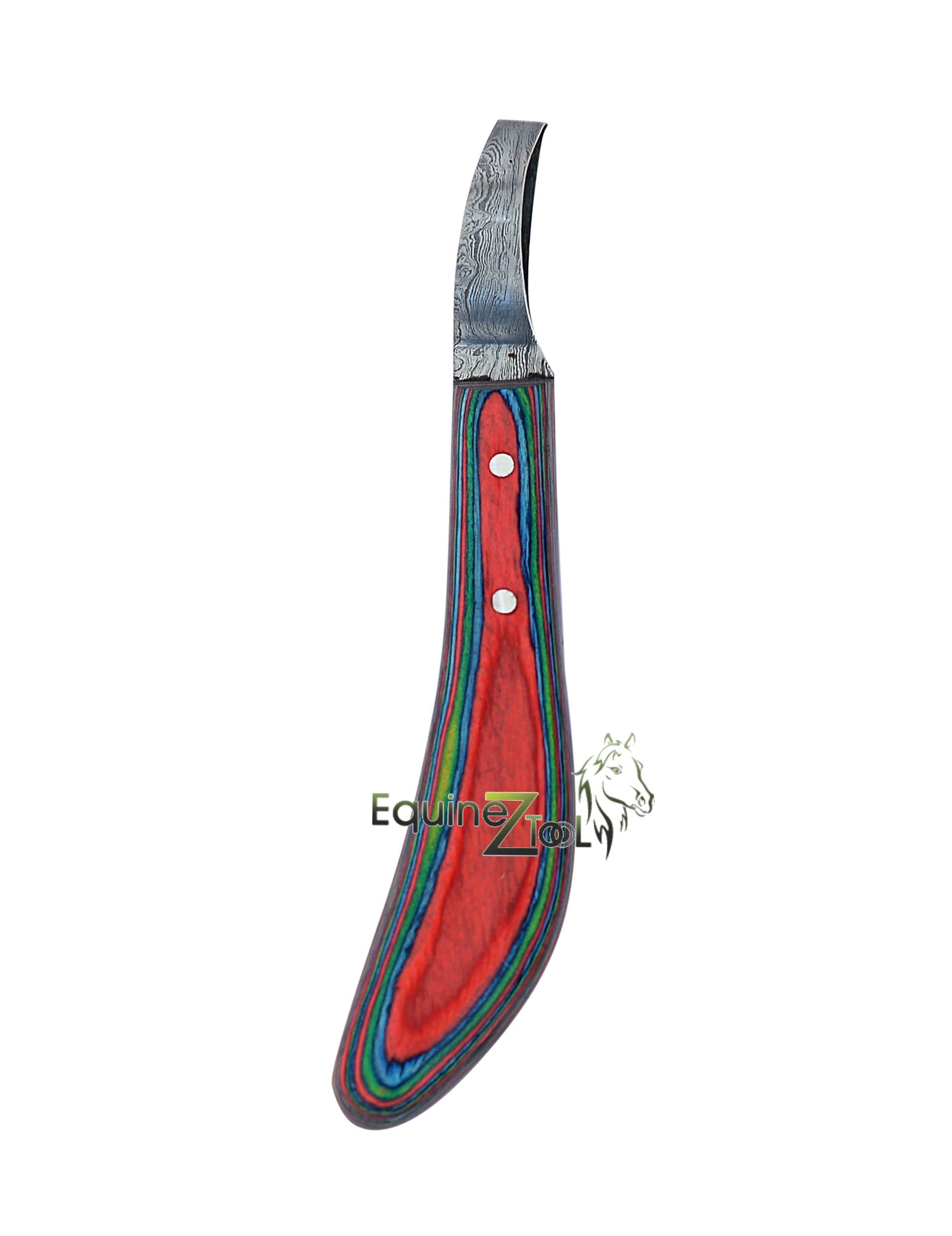Equinez Farrier Loop Knives with Fiber Handle - Professional Hoof Trimming Tools for Horses - Perfect for Grooming, Shoeing, and Equine Care