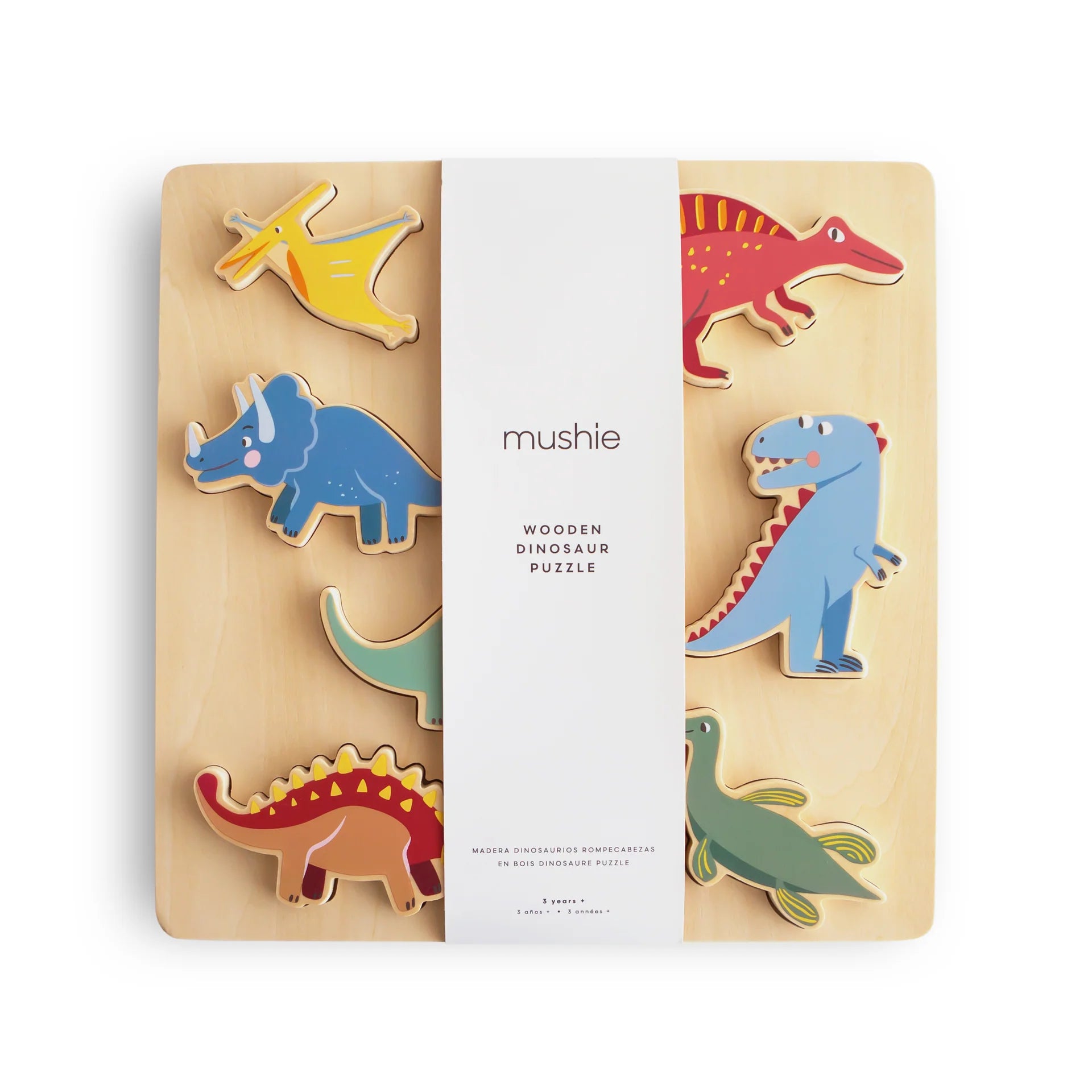 Wooden Dinosaur Puzzle for Kids - Educational Animal Jigsaw Toy for Toddlers Ages 3-5 - Perfect for Birthday Gifts, Classroom Activities & Early Learning Development