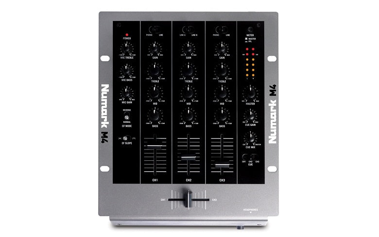 Numark M4 Professional DJ Controller - Black | USB-Powered Mixer for Serato DJ Lite | Perfect for Home, Club & Mobile DJ Performances