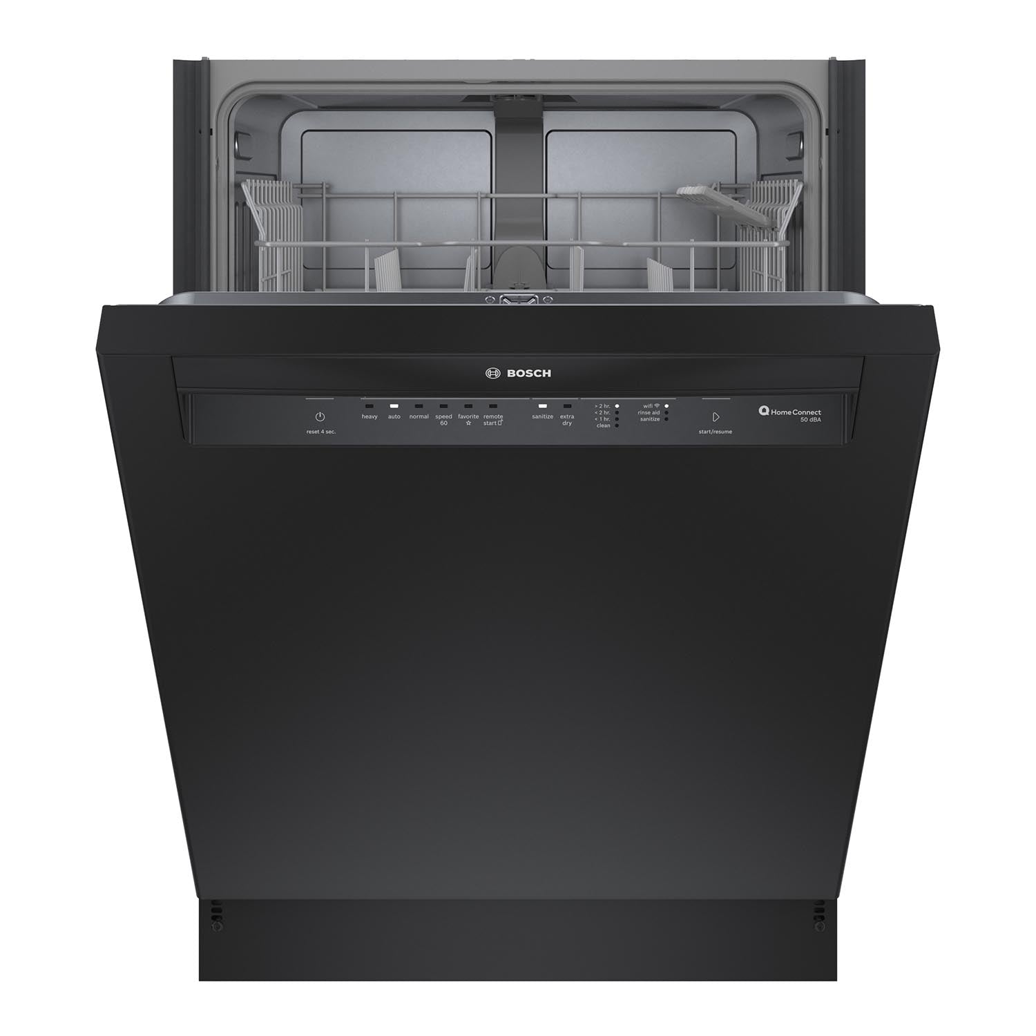 Bosch 24 Inch Black Smart Dishwasher with Home Connect - SHE3AEM6N | Energy Efficient & Quiet Operation | Perfect for Modern Kitchens & Large Families