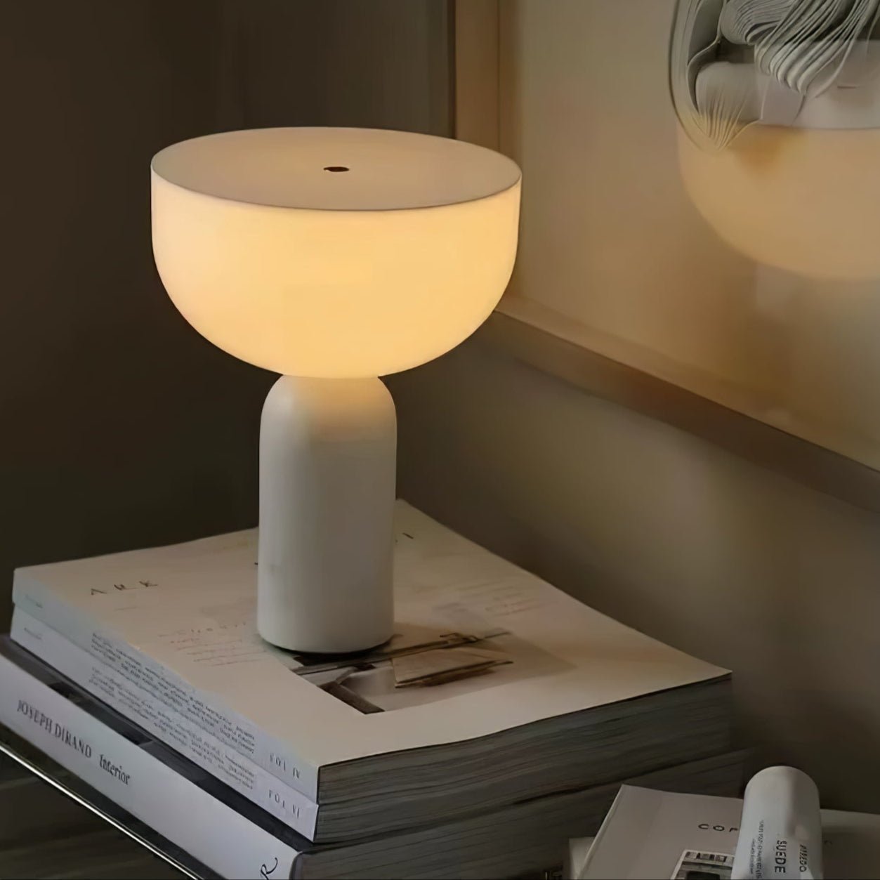 Arno Sphere Marble Table Lamp - Modern Decorative Lighting for Living Room, Bedroom & Office - Elegant Home Decor & Gift Idea