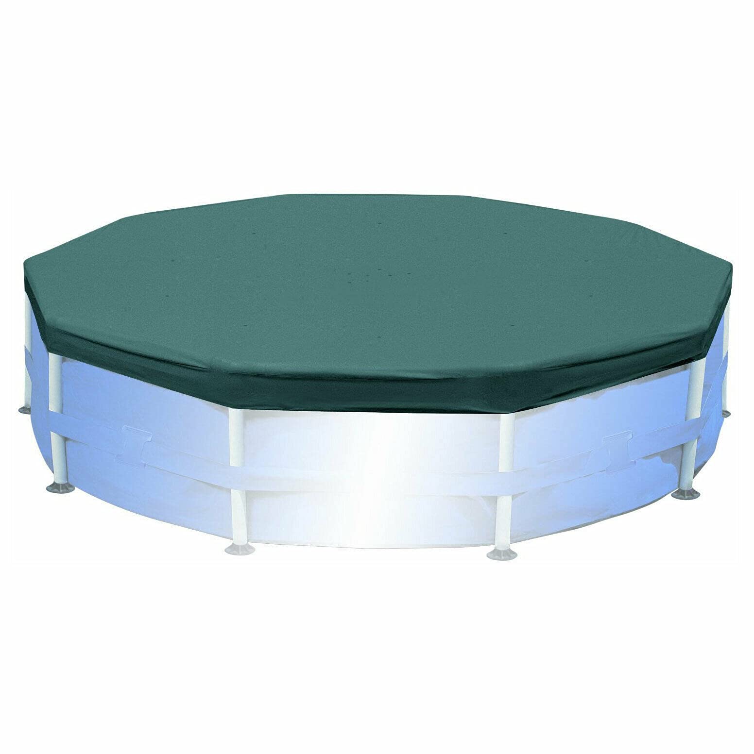 12 Foot Round Above Ground Swimming Pool Cover for Intex 28031E - Heavy Duty Winter Protection - UV Resistant & Weatherproof - Perfect for Seasonal Storage & Pool Maintenance