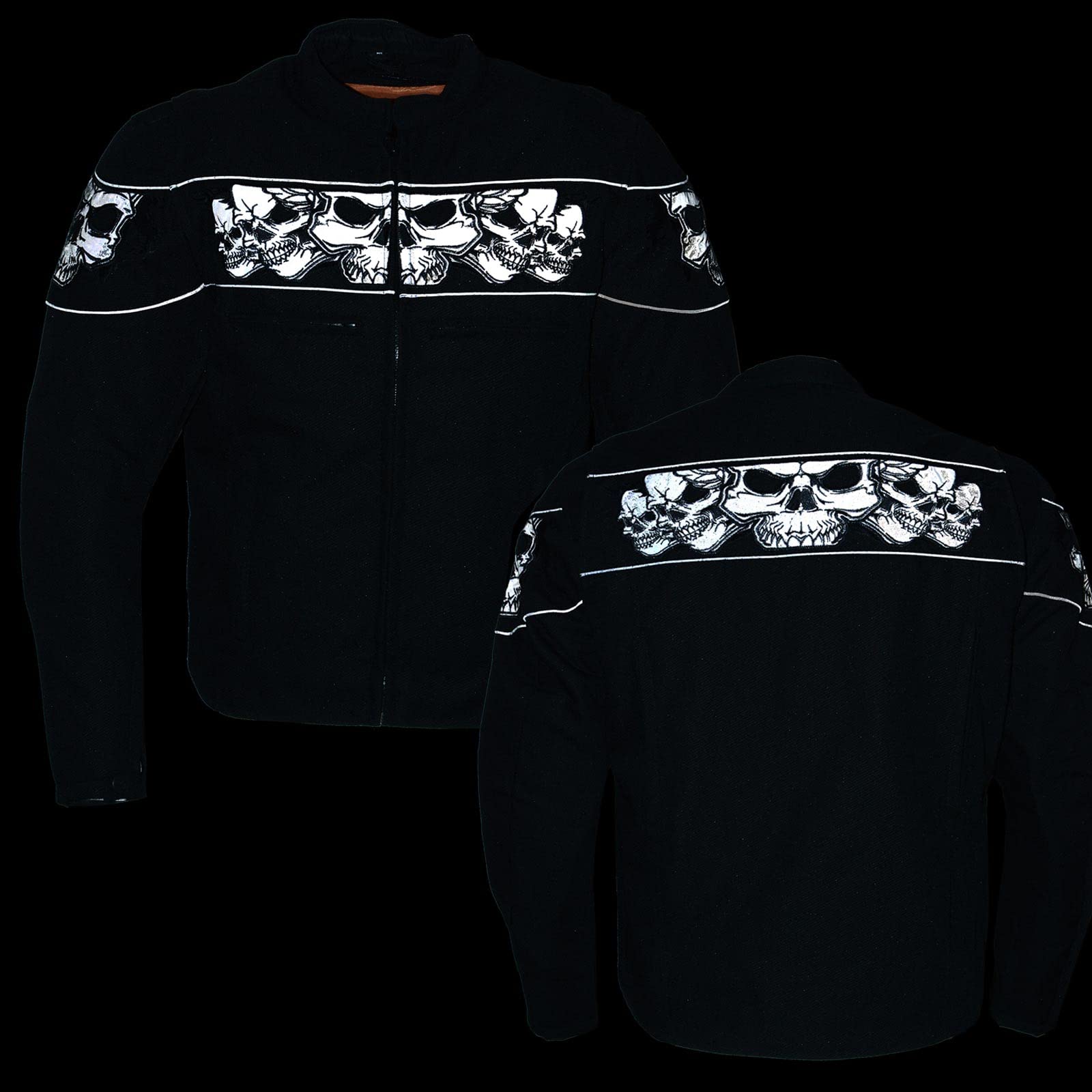 Milwaukee Leather MPM1730 Black Textile Motorcycle Jacket for Men - Durable Riding Gear for Harley, Cruiser & Street Bikes - Perfect for Commuting, Touring & Road Trips