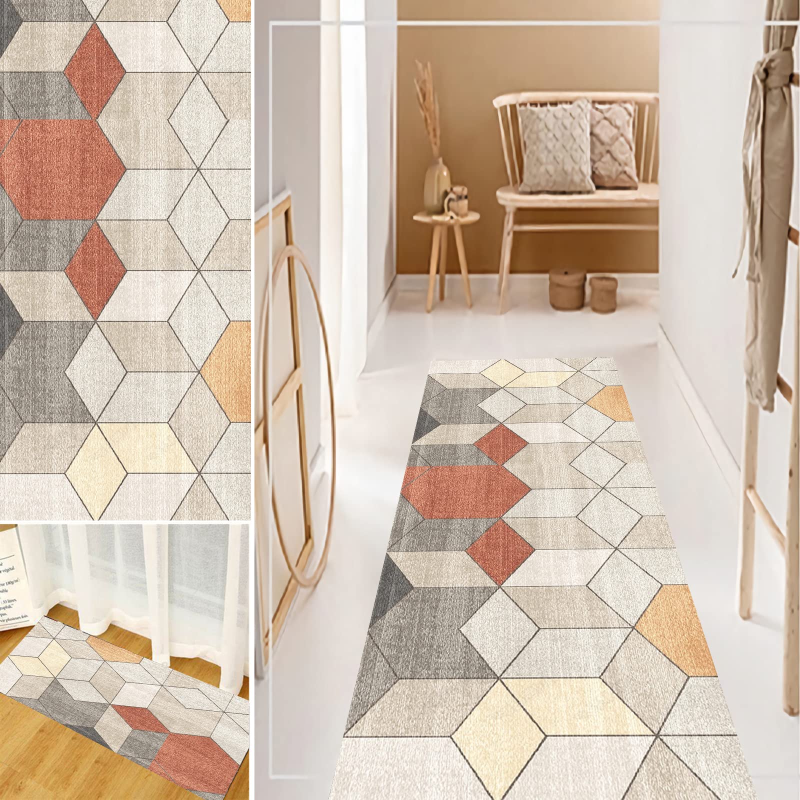 Non-Slip Hallway Runner Rug 3'3