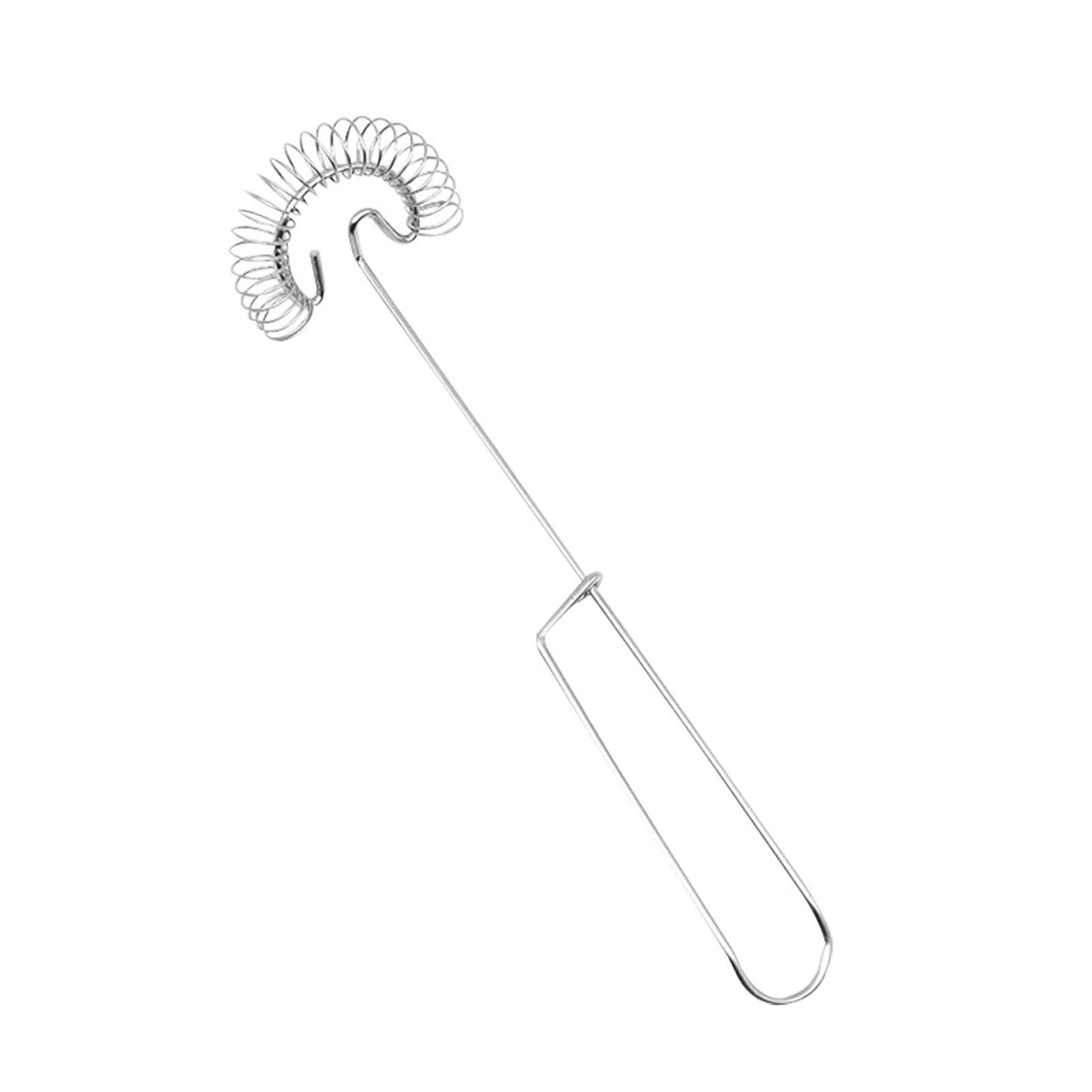 Premium Stainless Steel 304 Spring Coil Egg Whisk - Manual Handheld Egg Beater for Baking, Pastry & Cooking - Durable Kitchen Whisk for Mixing Eggs, Batter, Cream & Sauces - Perfect for Home Bakers & Professional Chefs
