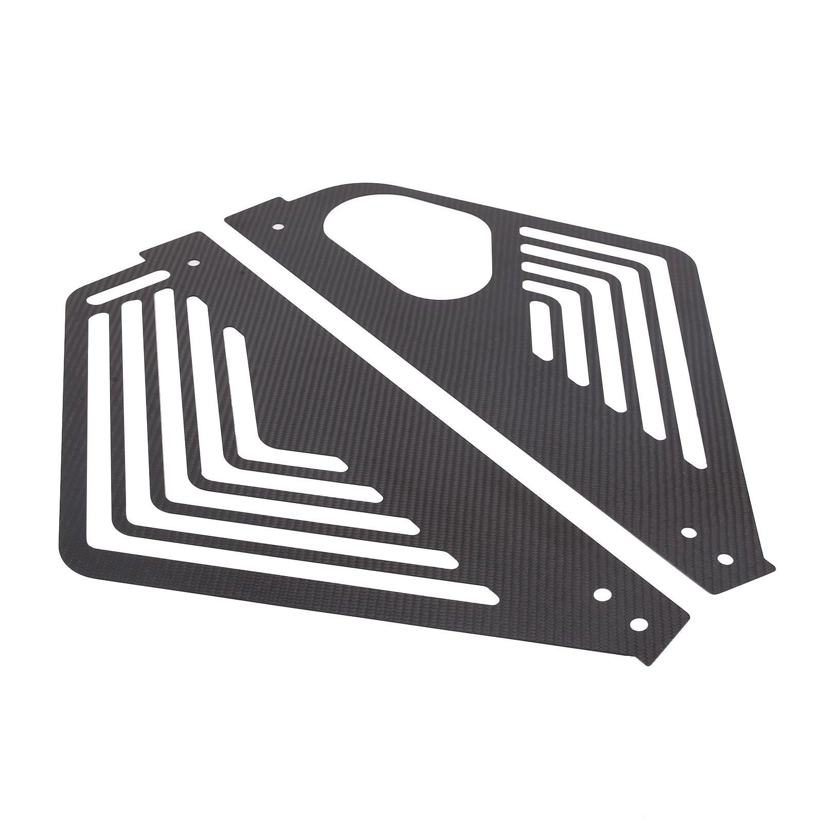 C8 Corvette 2020-2024 Left & Right Engine Bay Panel Cover - Aluminum Splash Shield Guard with Carbon Fiber Finish | Durable Underbody Protection for Corvette Stingray | Perfect for Racing, Car Shows & Daily Driving
